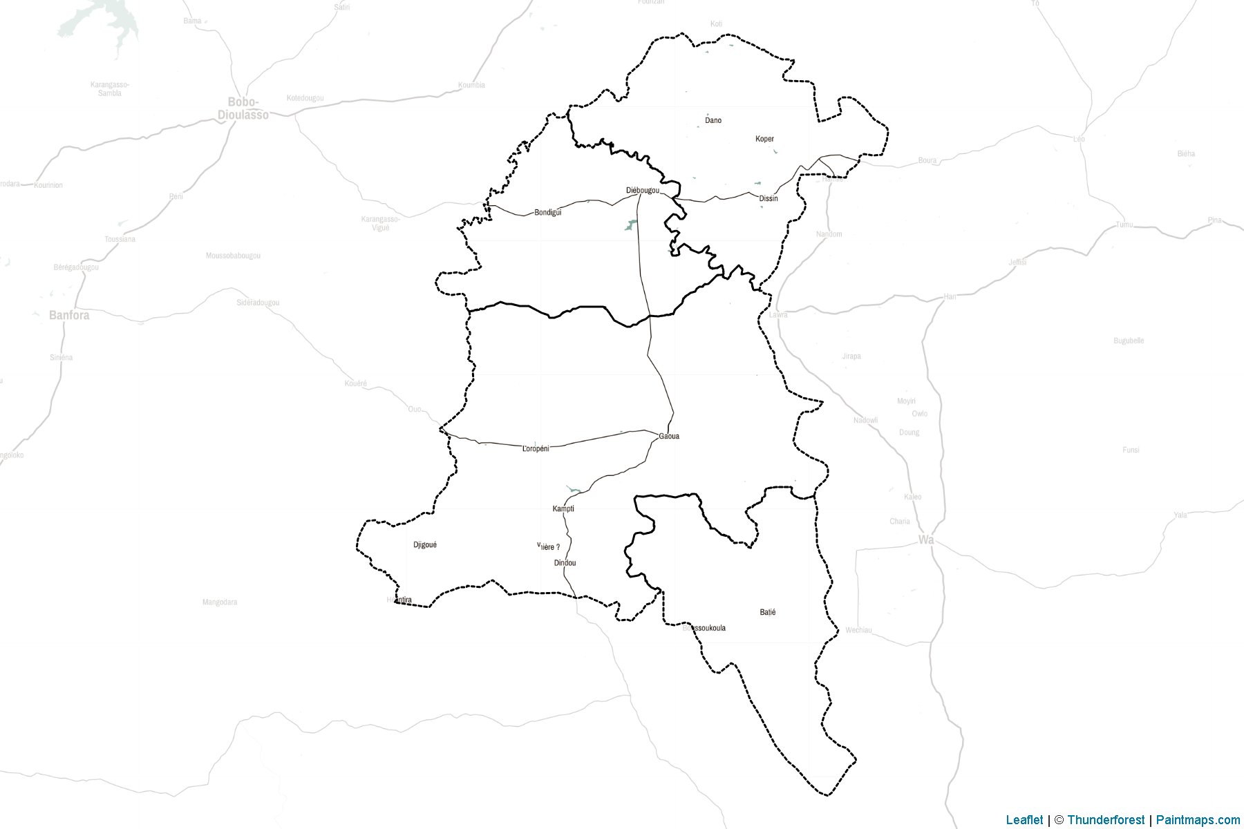 Sud-Ouest (Burkina Faso) Map Cropping Samples-2