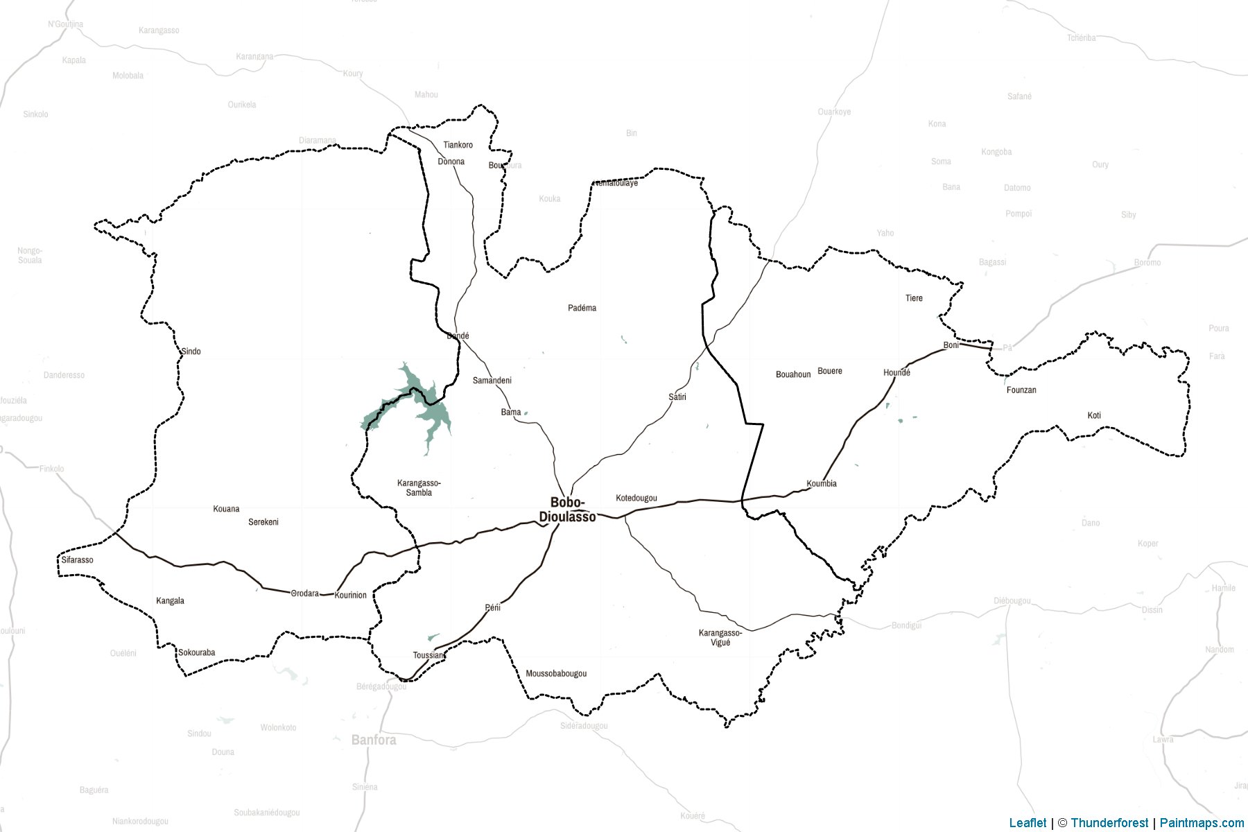 Hauts Bassins (Burkina Faso) Map Cropping Samples-2