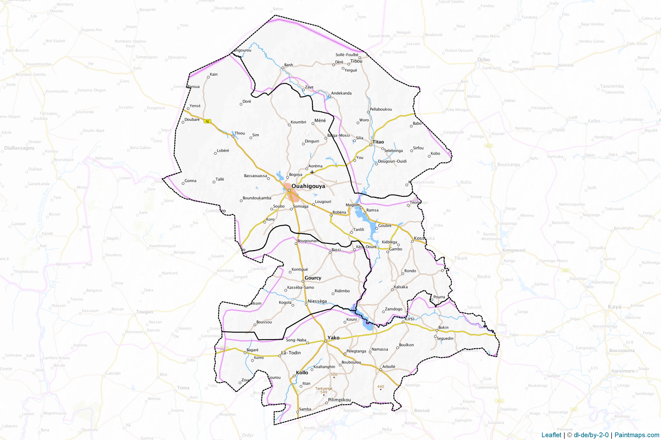 Nord (Burkina Faso) Map Cropping Samples-1