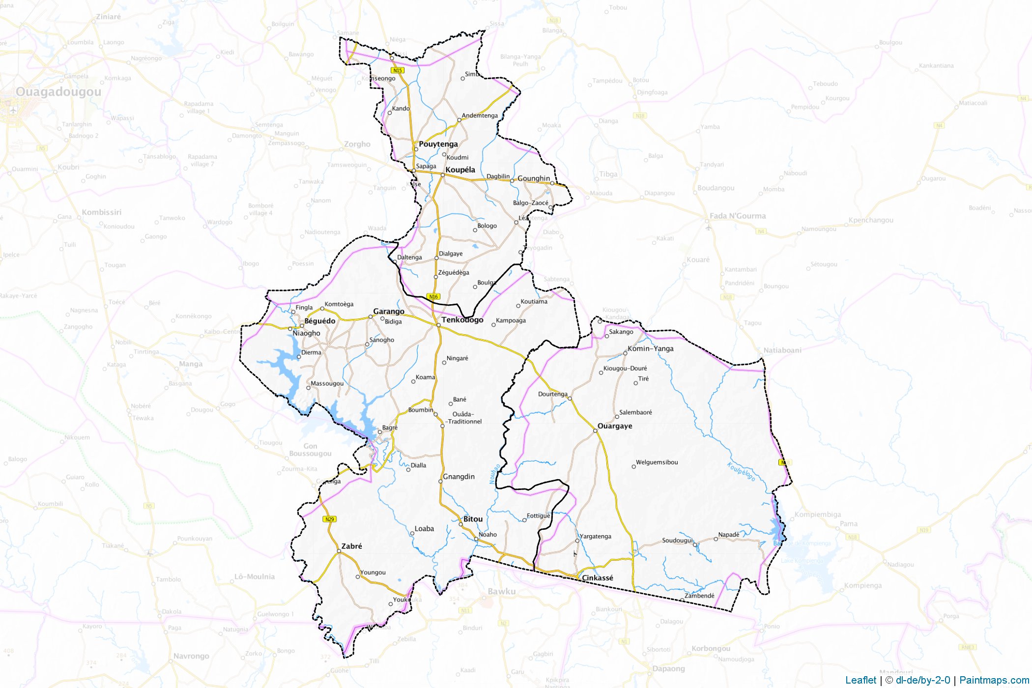 Centre Est (Burkina Faso) Map Cropping Samples-1