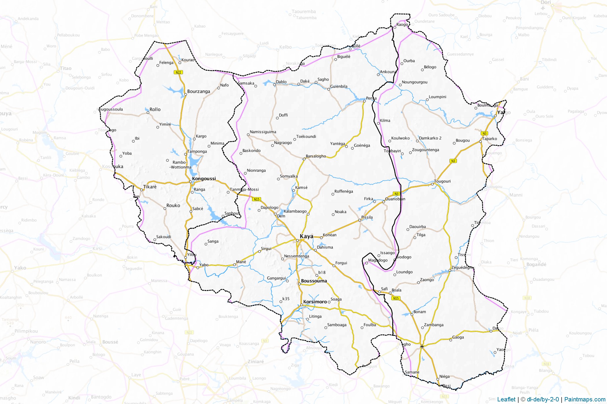 Centre Nord (Burkina Faso) Map Cropping Samples-1