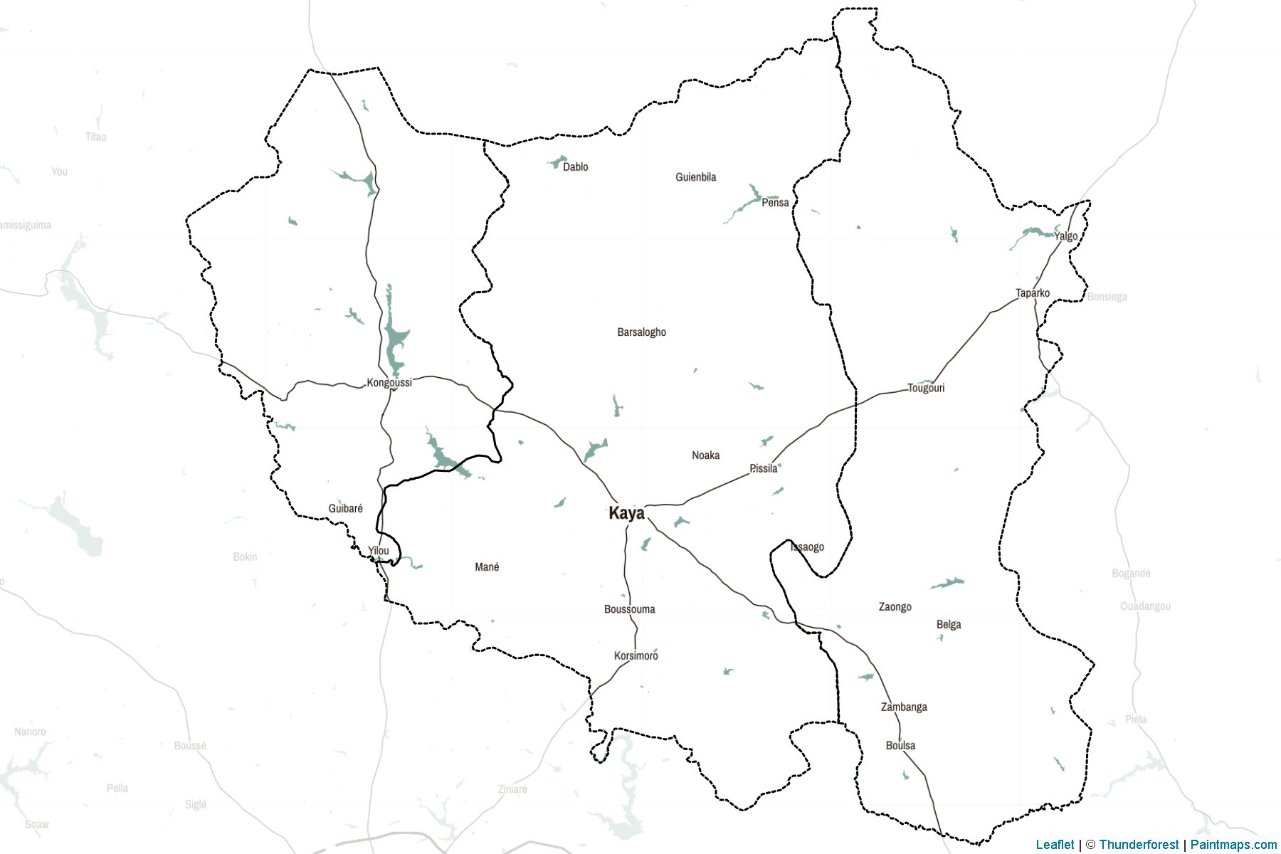 Centre Nord (Burkina Faso) Map Cropping Samples-2