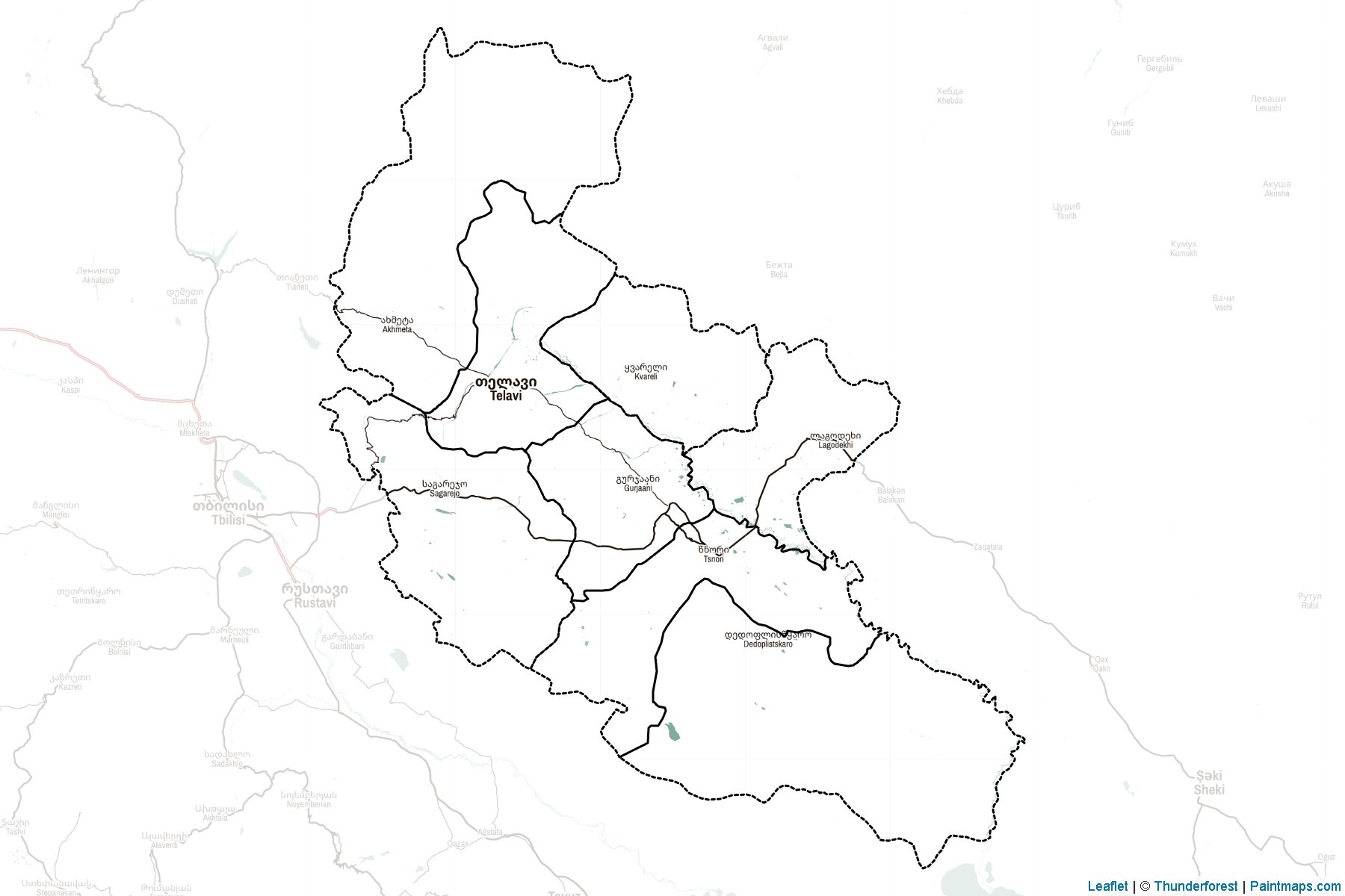 Muestras de recorte de mapas Kakheti (Georgia)-2