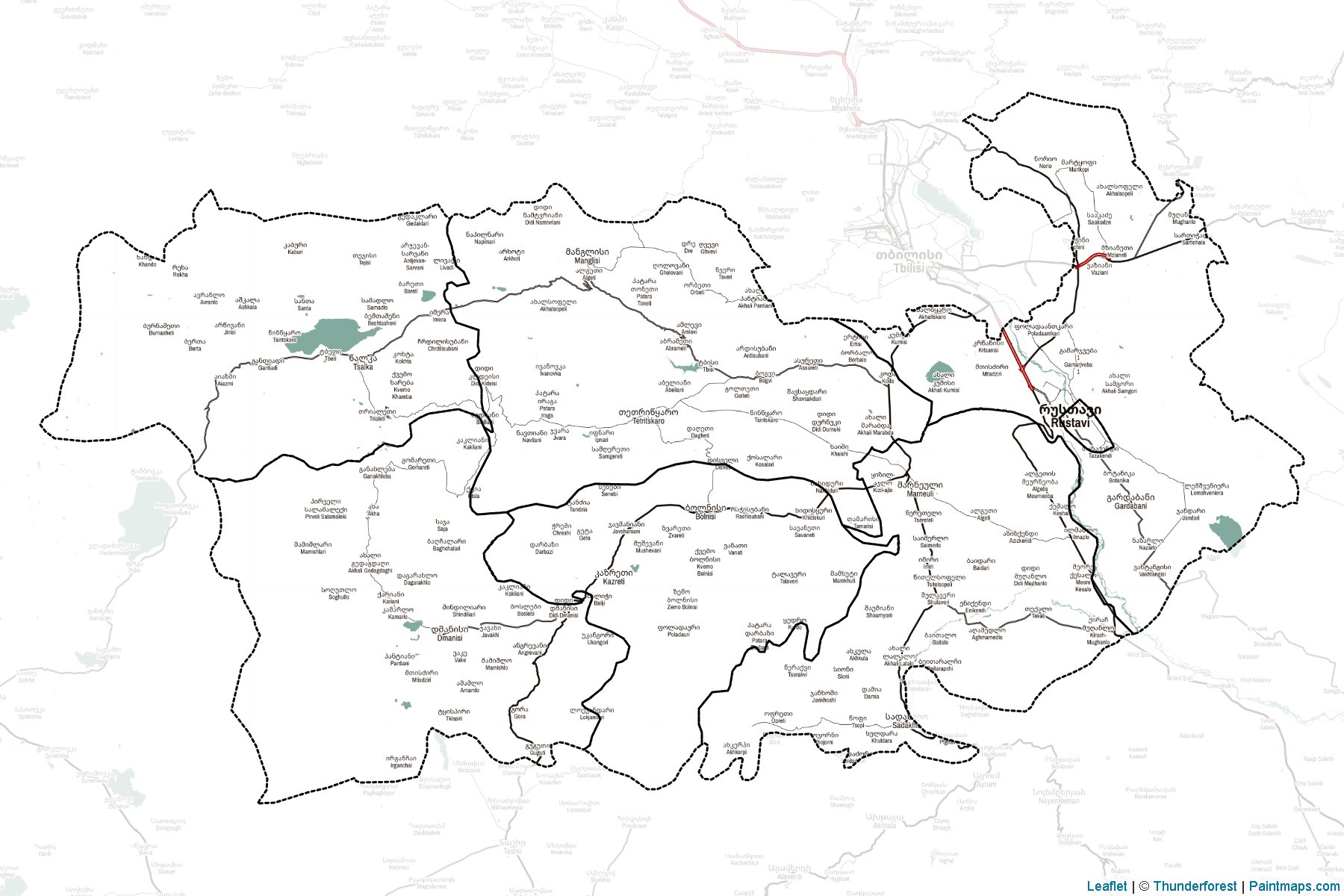 Kvemo Kartli (Georgia) Map Cropping Samples-2