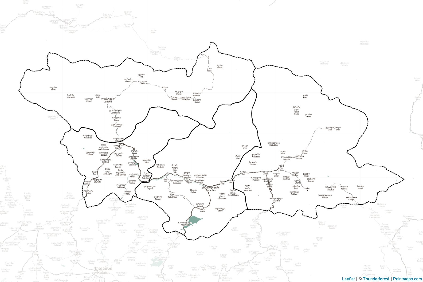 Racha-Lochkhumi-Kvemo Svaneti (Georgia) Map Cropping Samples-2