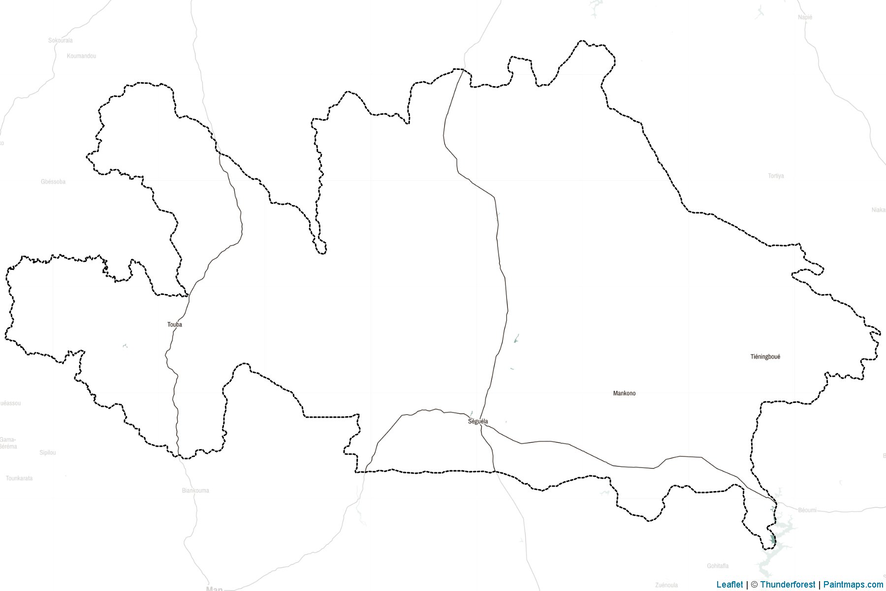 Muestras de recorte de mapas Woroba (Costa de Marfil)-2