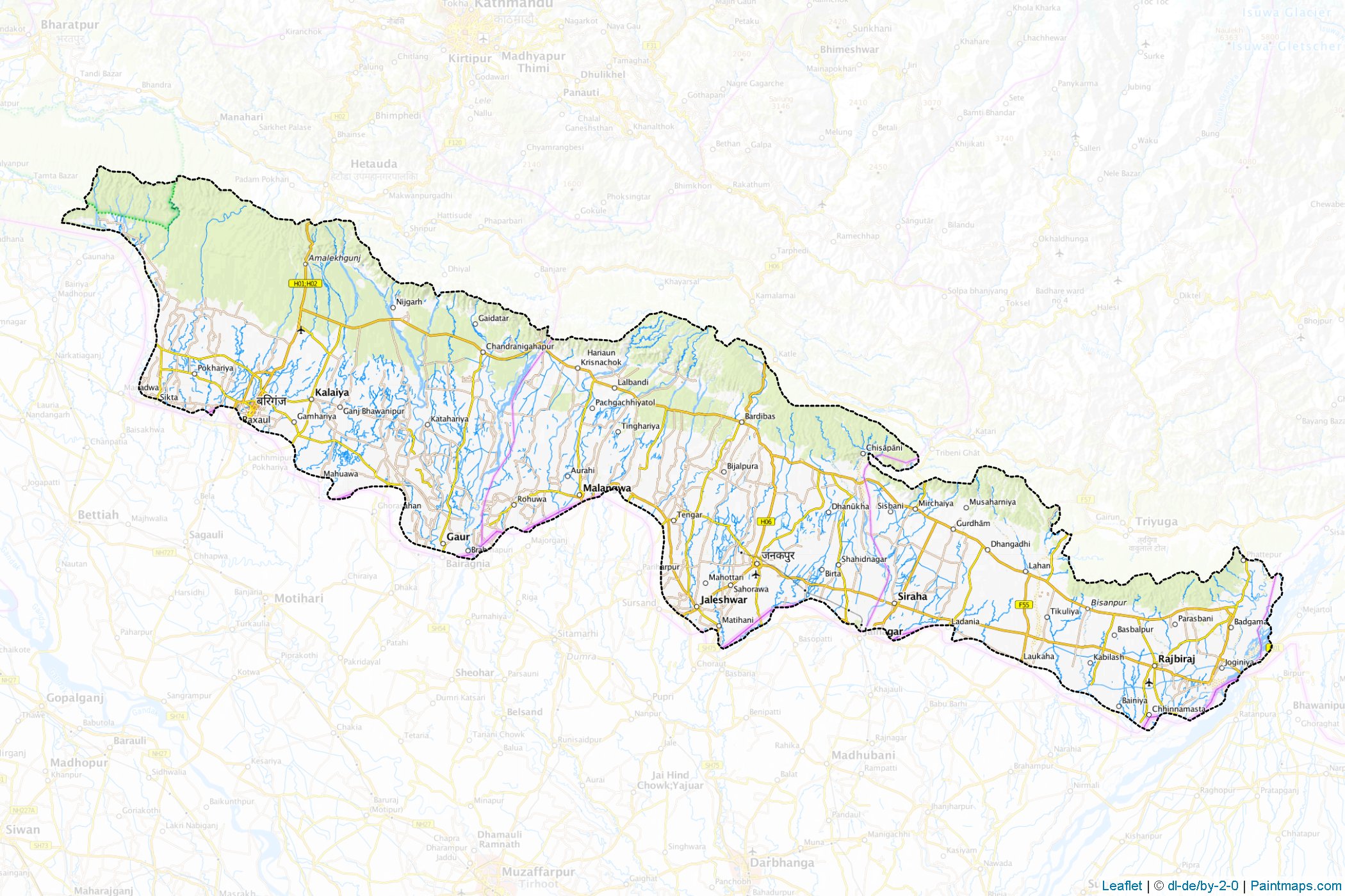 Two (Nepal) Map Cropping Samples-1