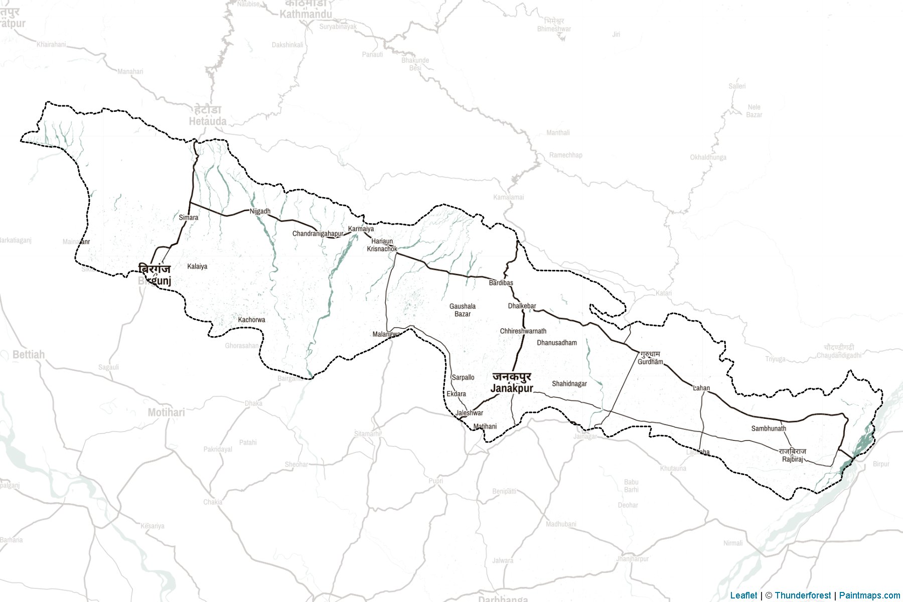 Two (Nepal) Map Cropping Samples-2