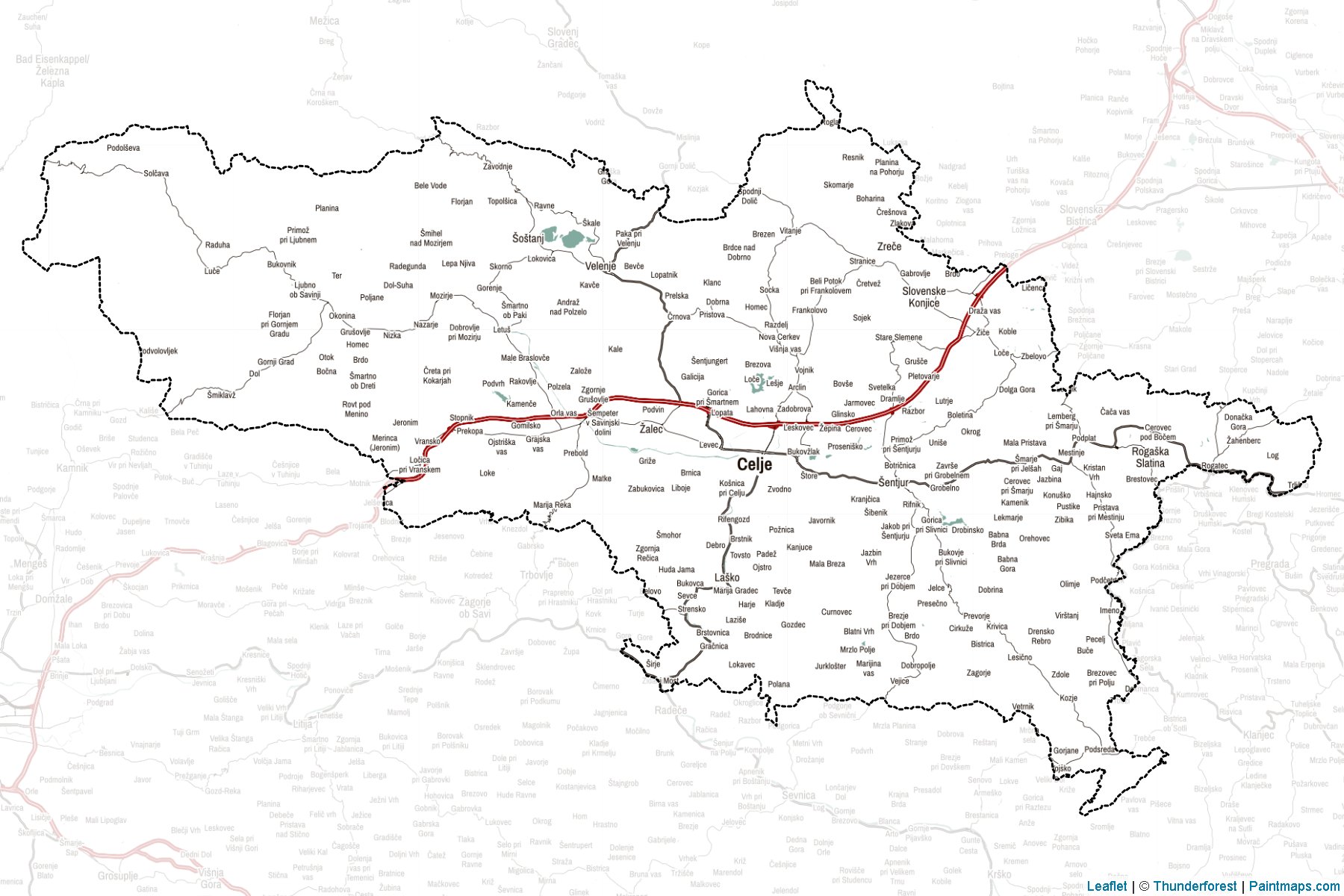 Muestras de recorte de mapas Savinjska (Eslovenia)-2