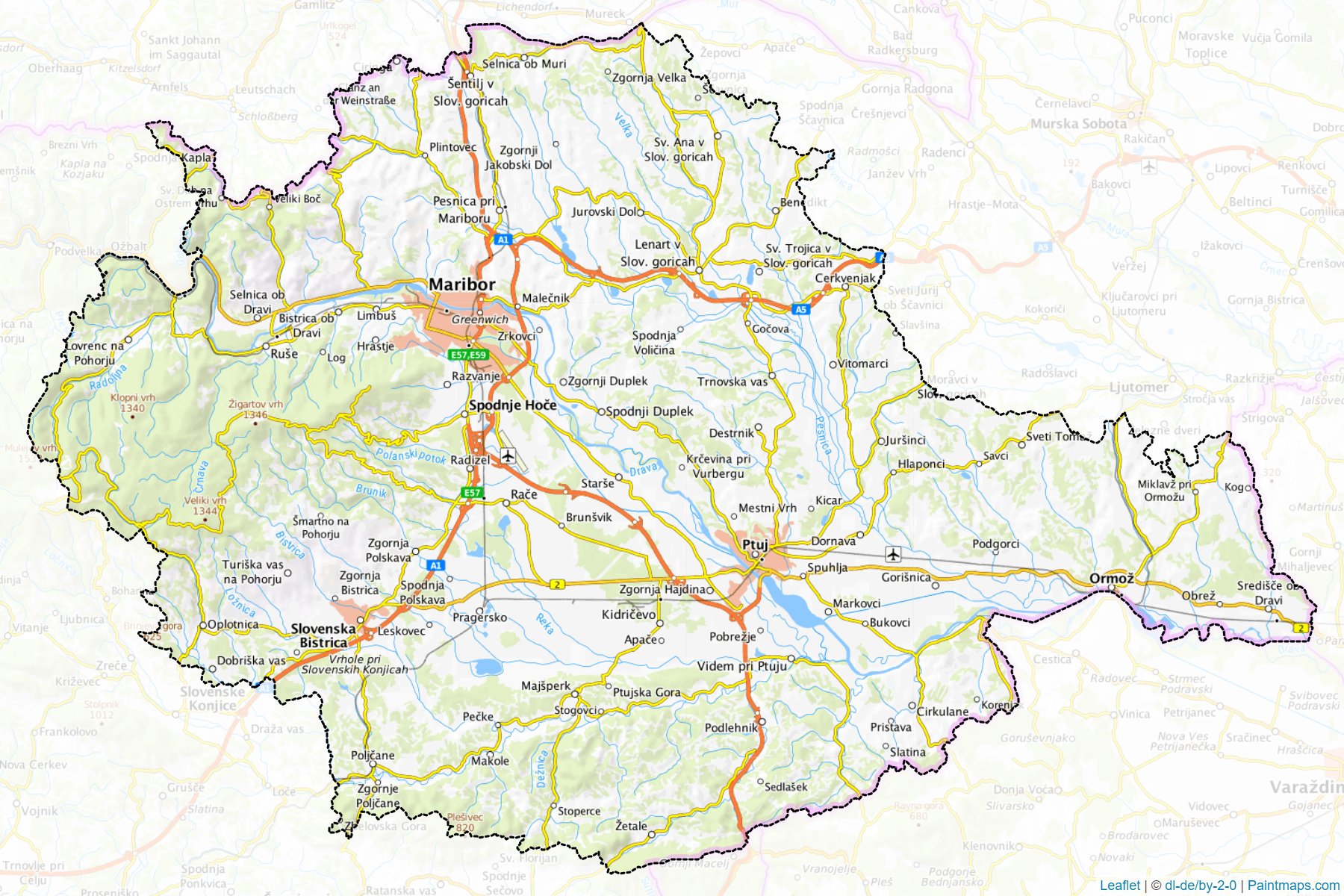 Drava (Slovenia) Map Cropping Samples-1