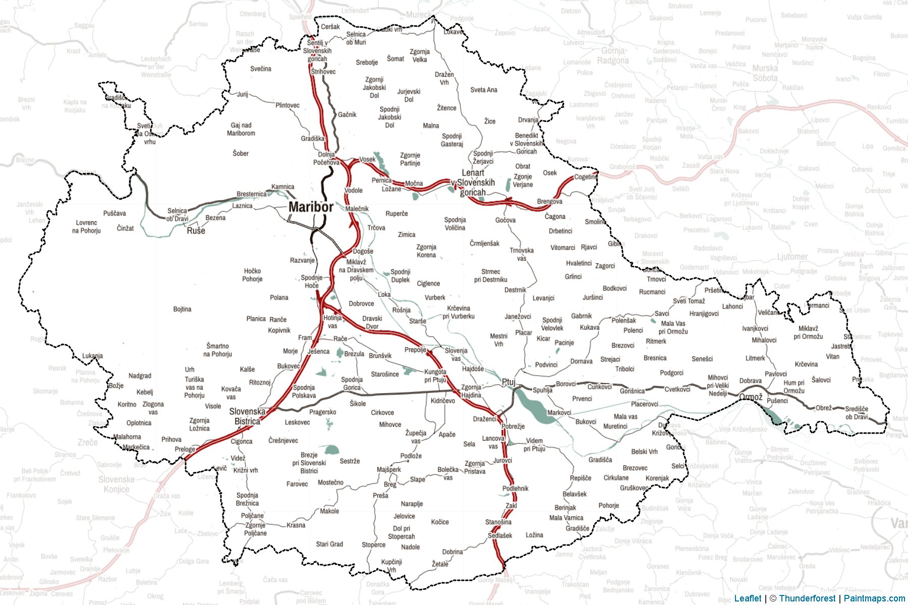 Drava (Slovenia) Map Cropping Samples-2