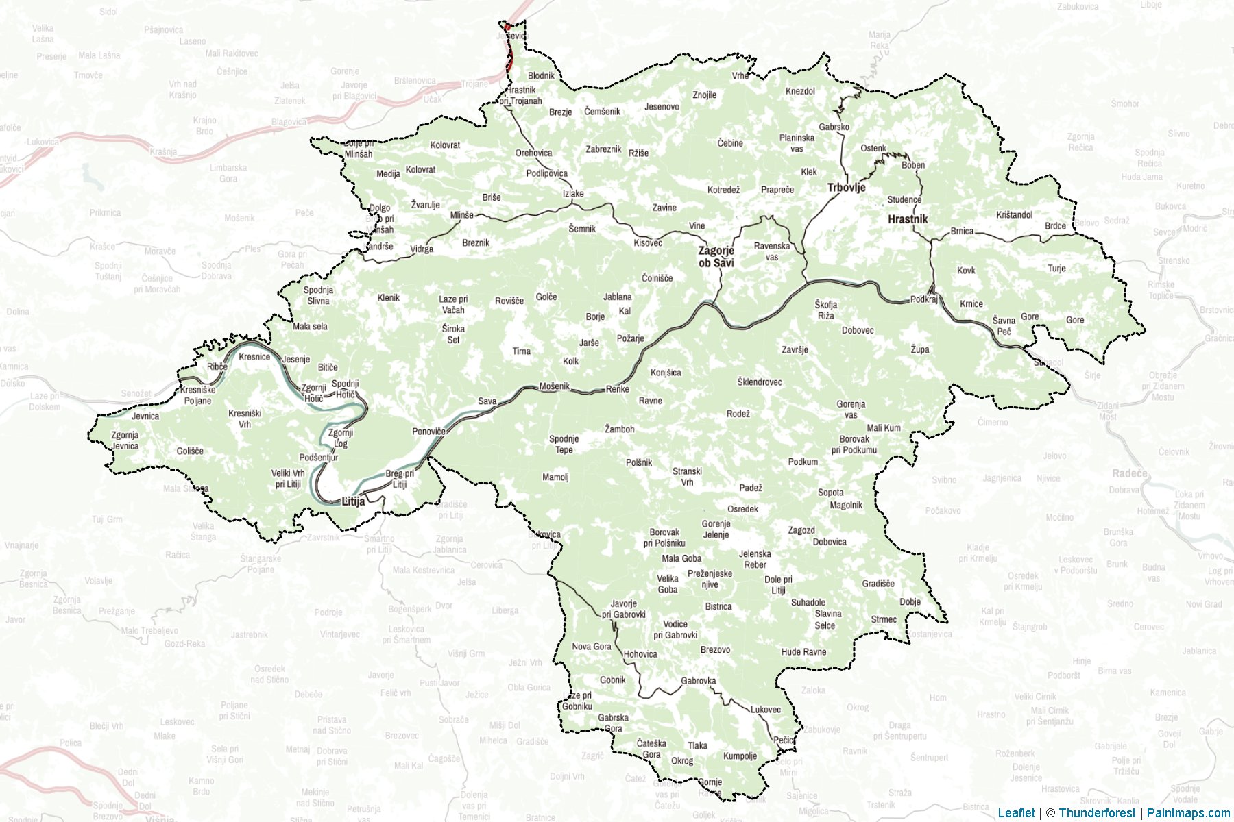 Muestras de recorte de mapas Zasavska (Eslovenia)-2