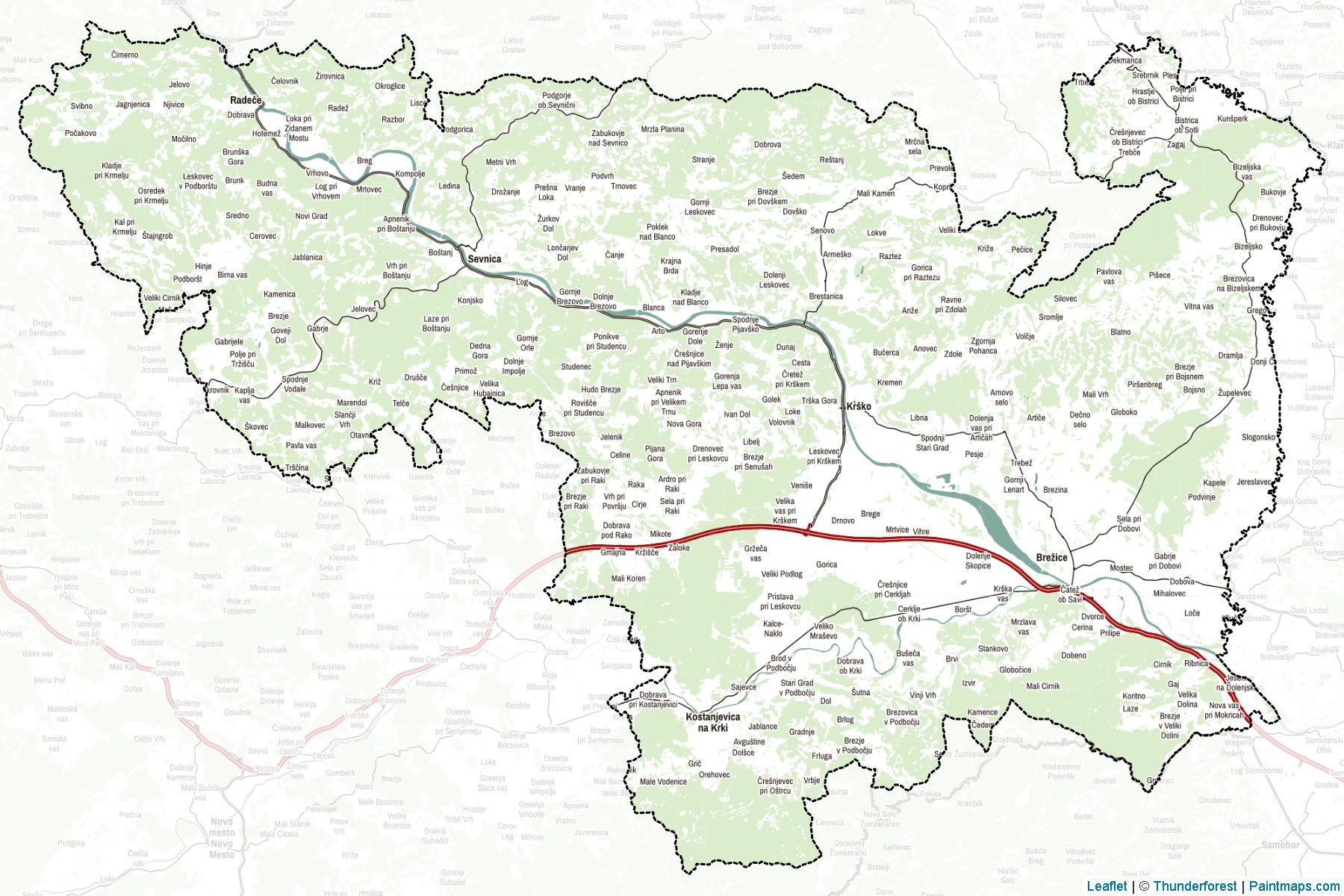 Muestras de recorte de mapas Posavska (Eslovenia)-2