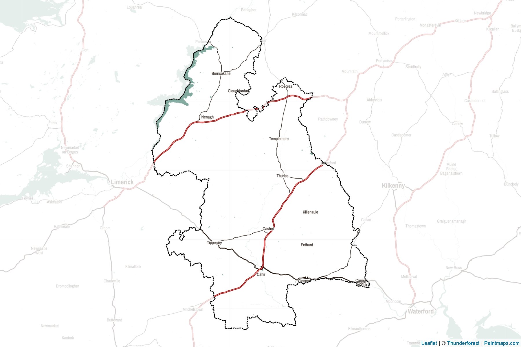 County Tipperary (İrlanda (ada)) Haritası Örnekleri-2