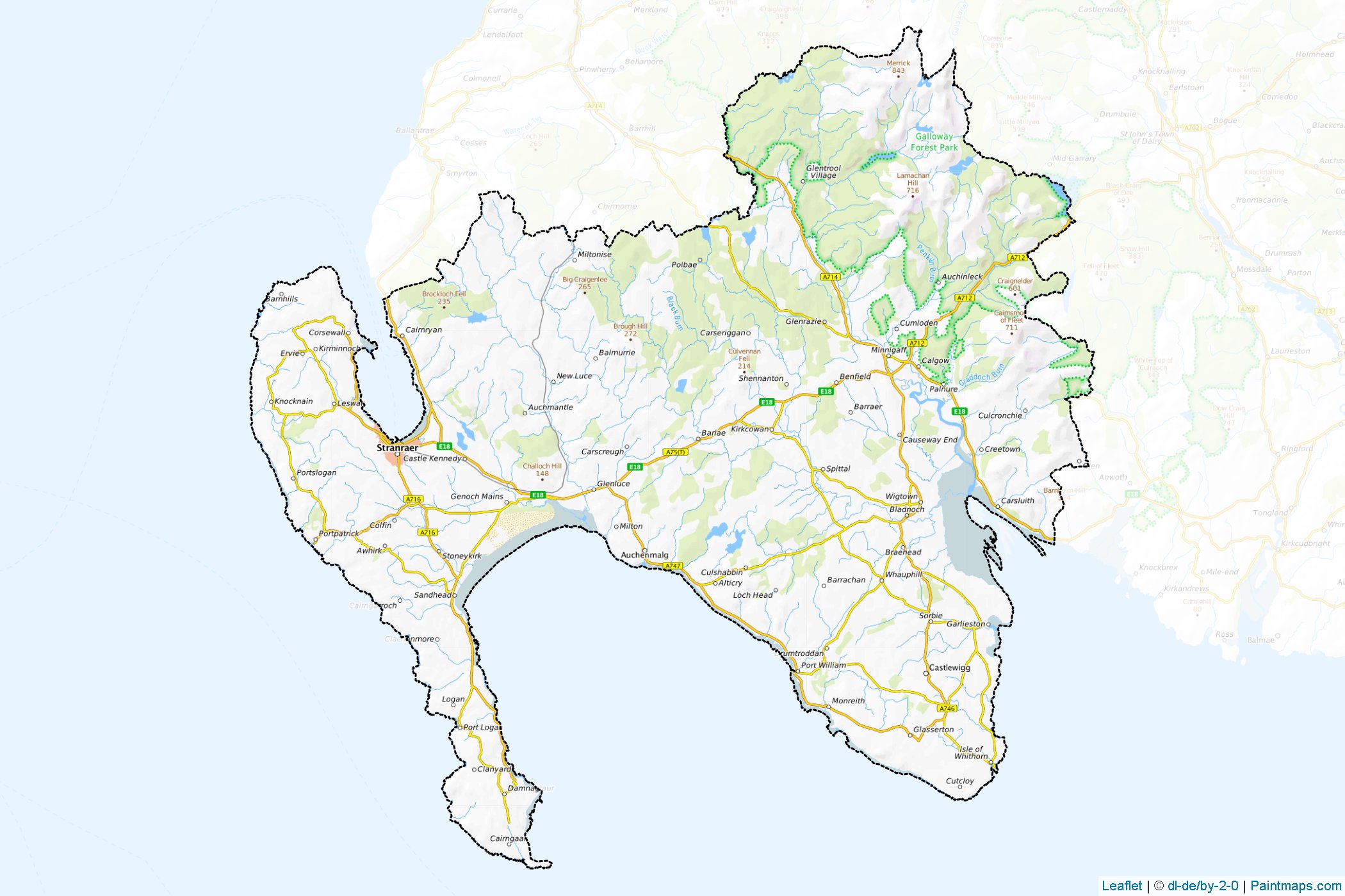 Wigtown (Scotland) Map Cropping Samples-1