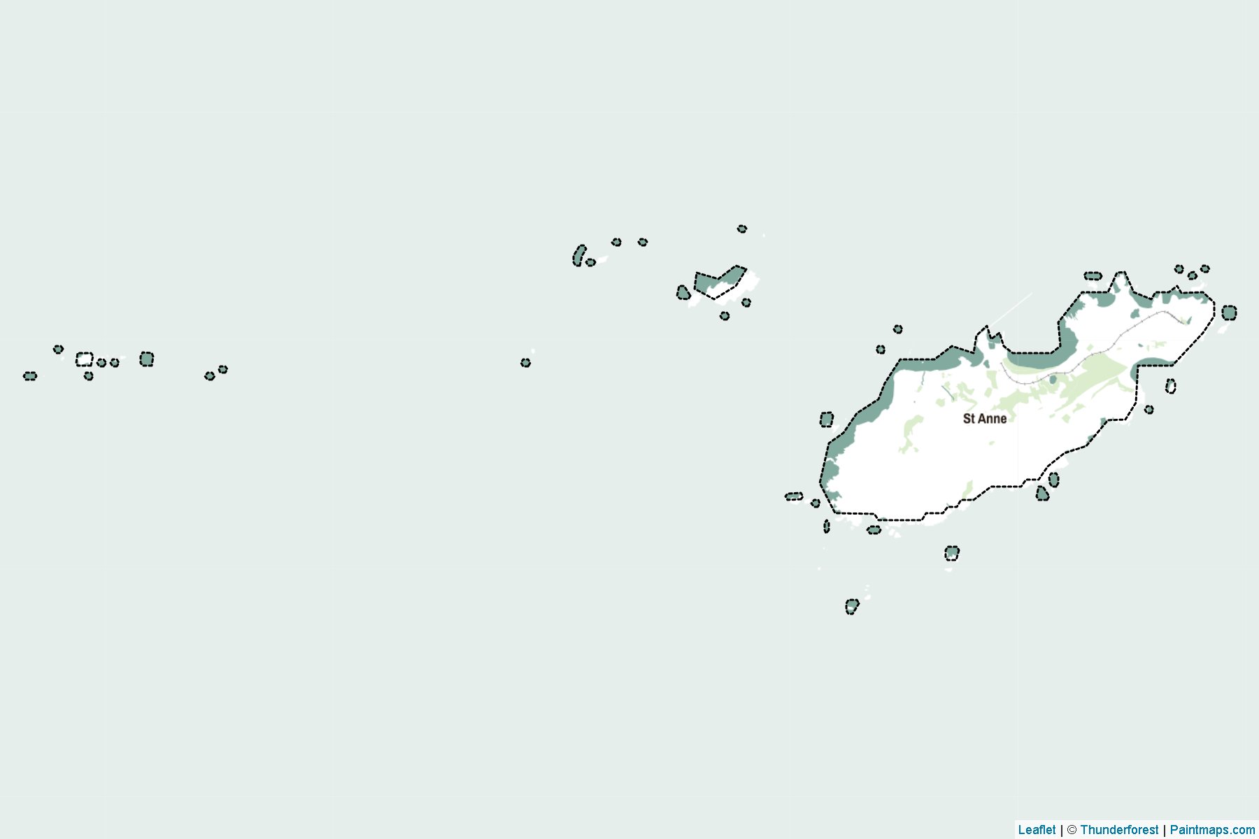 Muestras de recorte de mapas Alderney (Guernsey)-2