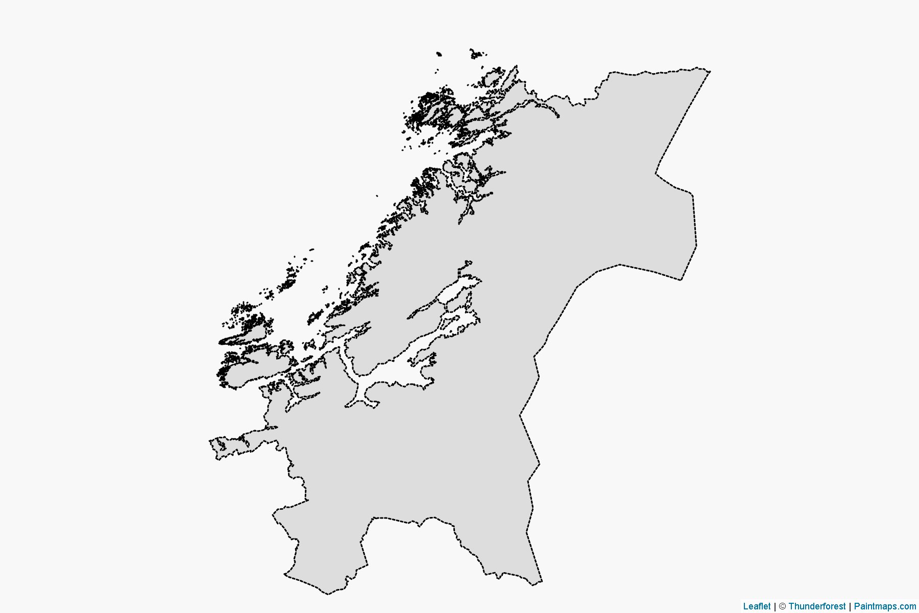 Muestras de recorte de mapas Trøndelag (Noruega)-2