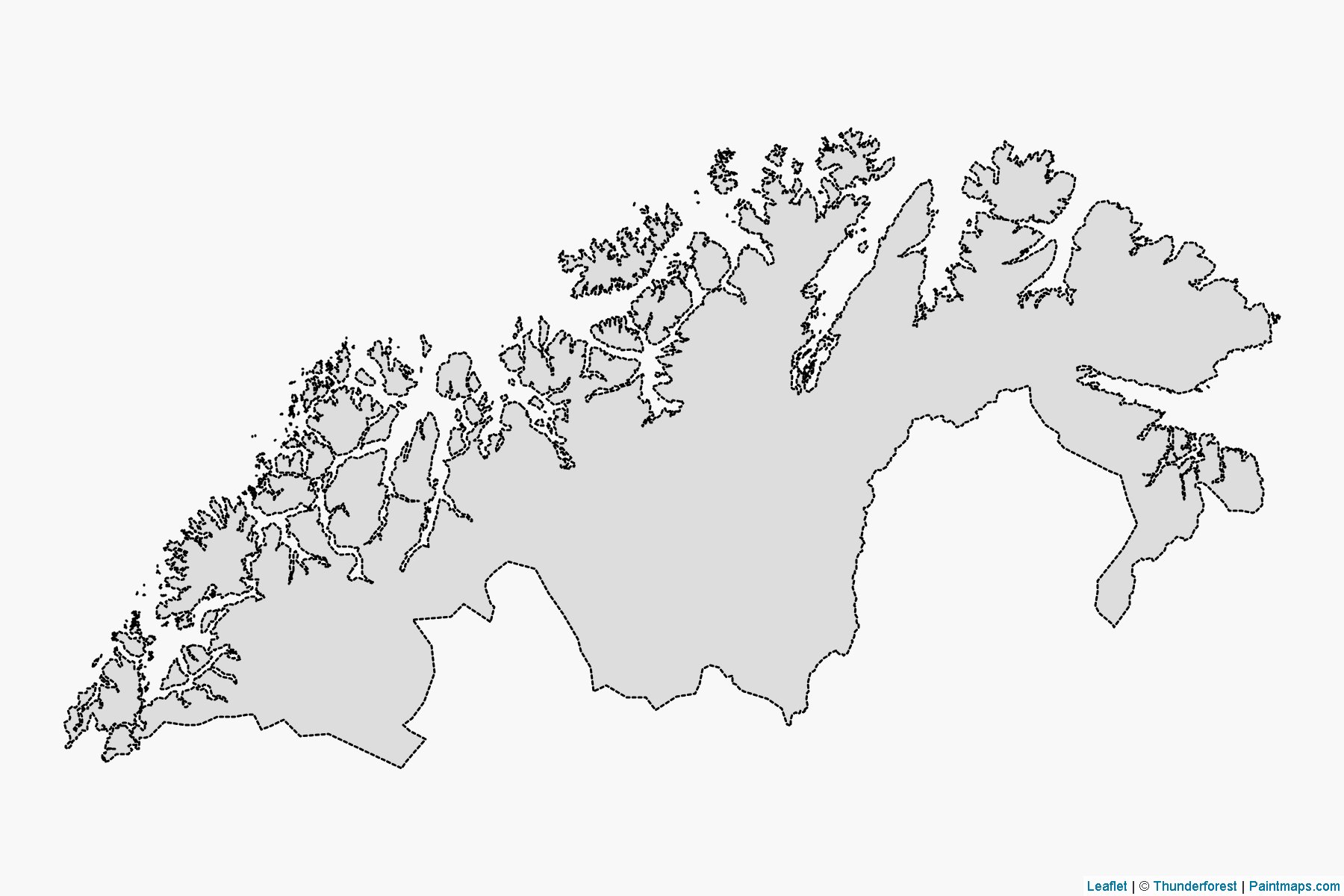 Troms og Finnmark (Norveç) Haritası Örnekleri-2