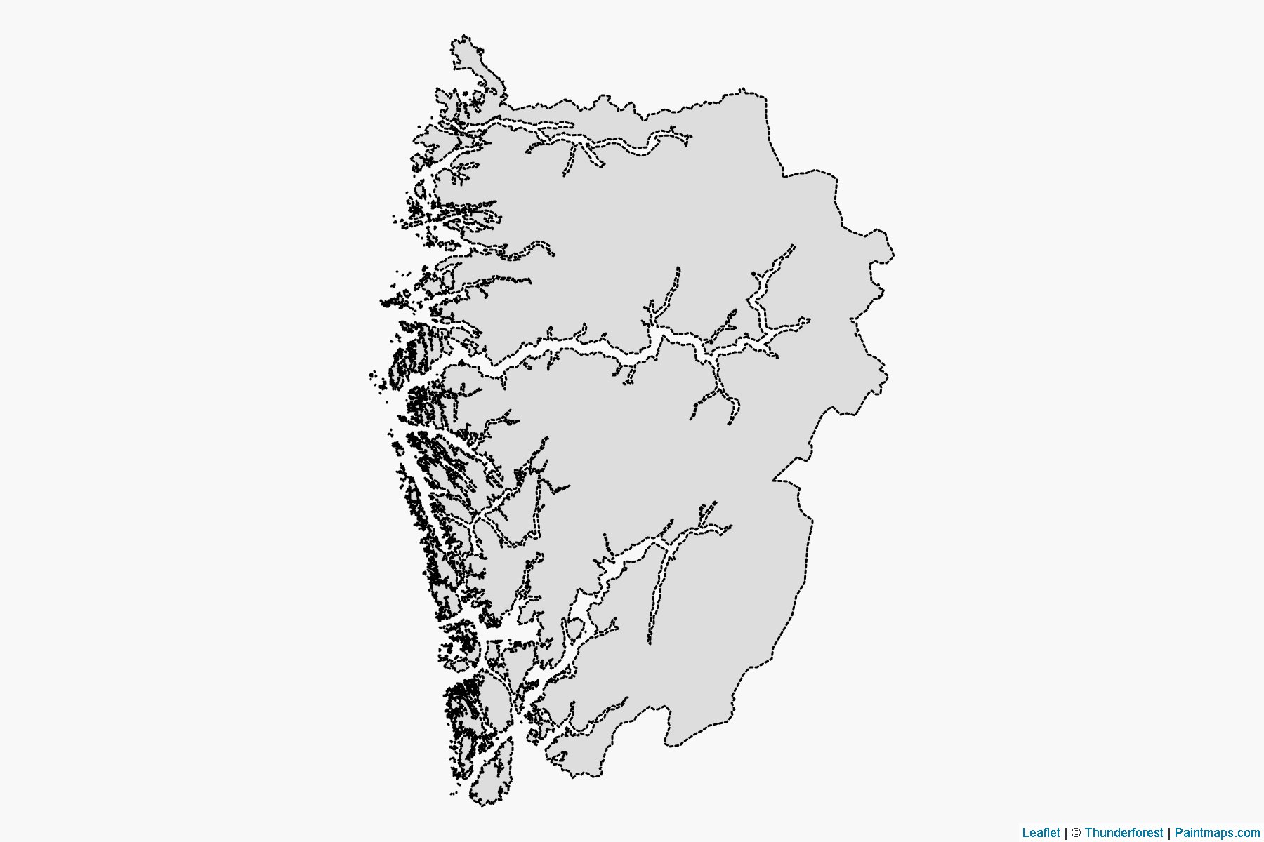 Vestland (Norveç) Haritası Örnekleri-2