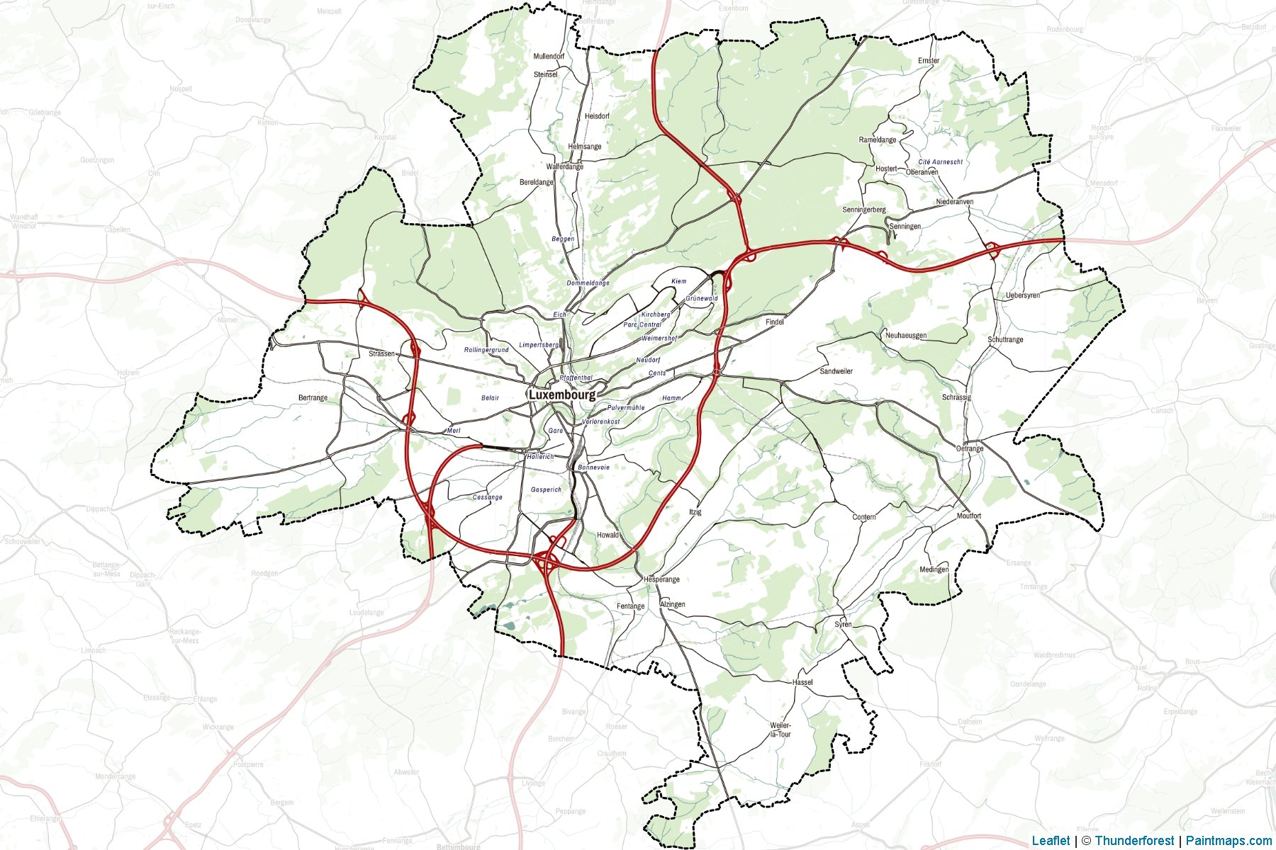 Lüksemburg (Lüksemburg) Haritası Örnekleri-2
