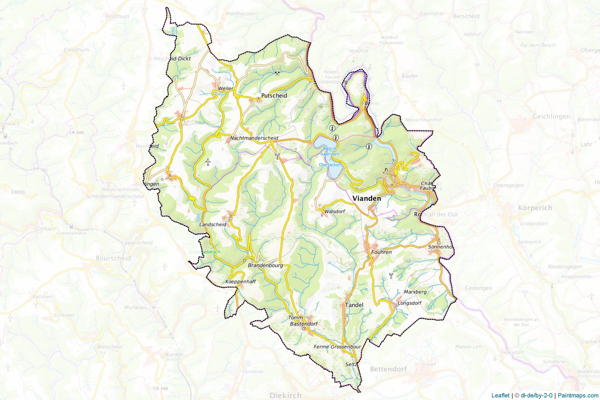 Vianden (Luxembourg) Map Cropping Samples-1