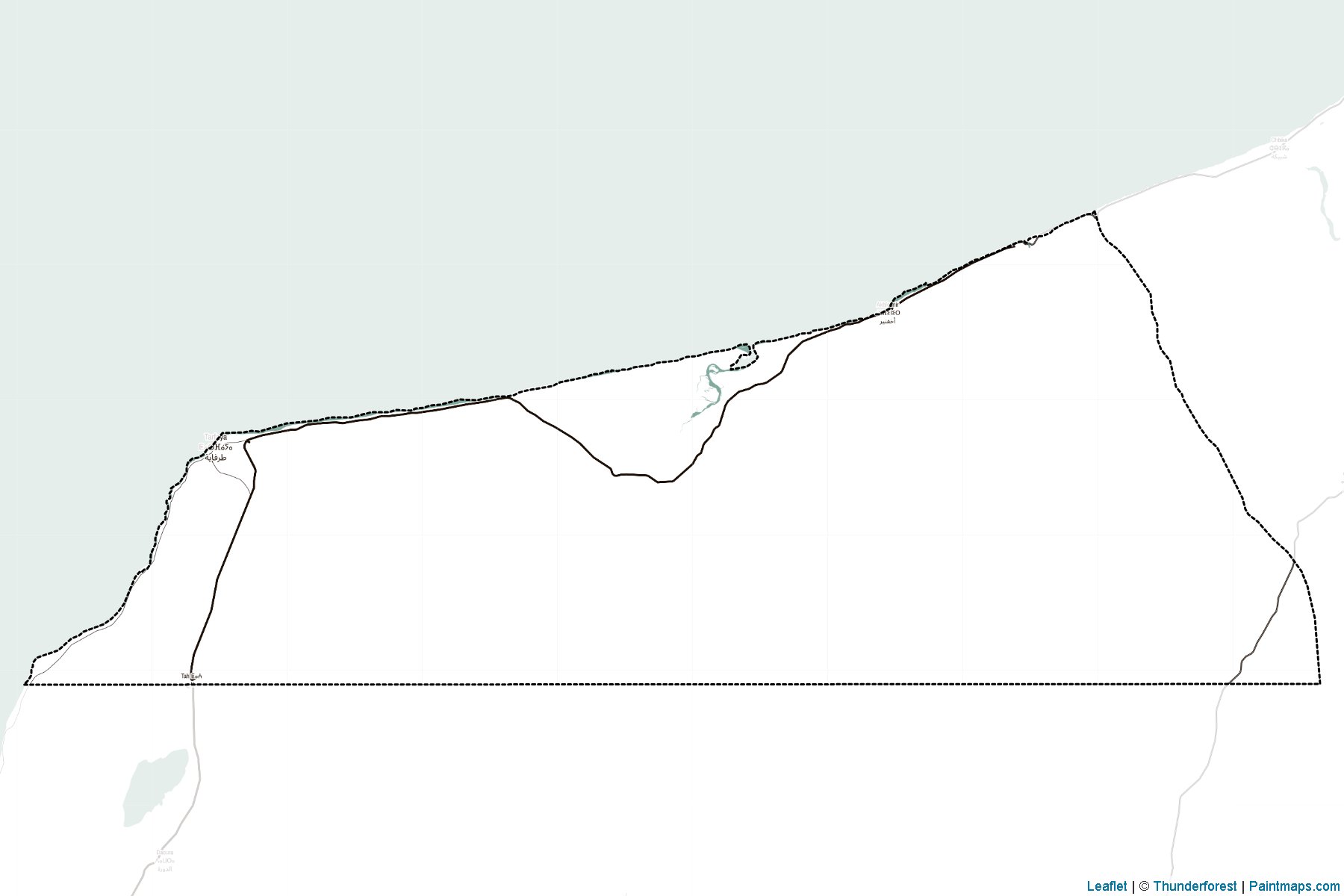 Muestras de recorte de mapas Laâyoune-Sakia El Hamra (Marruecos)-2