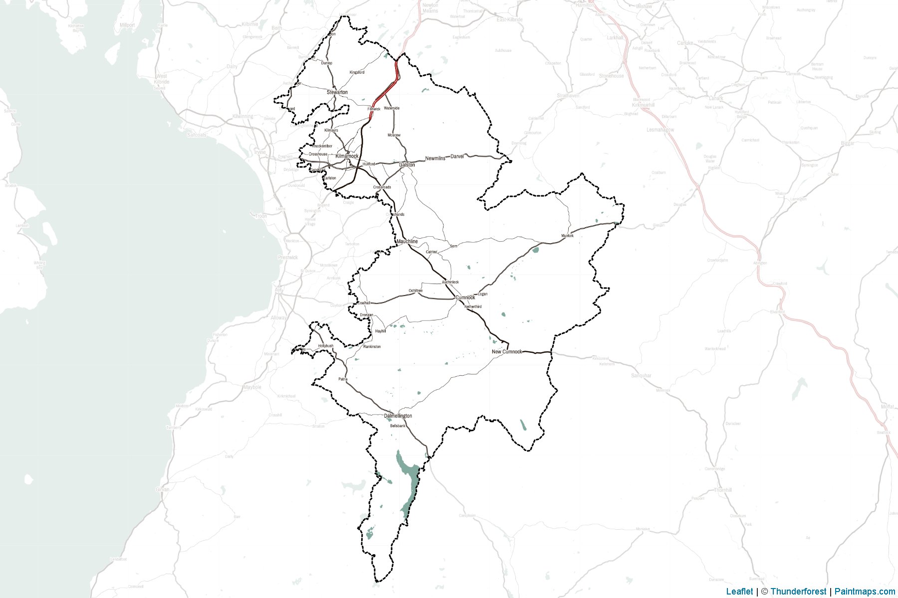 East Ayrshire (Scotland) Map Cropping Samples-2