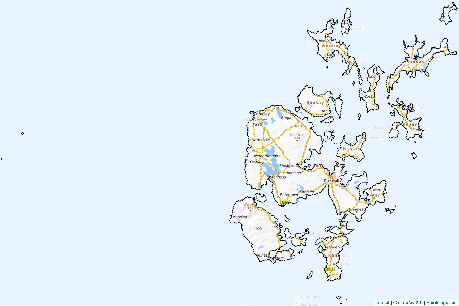 Orkney Islands (Scotland) Map Cropping Samples-1