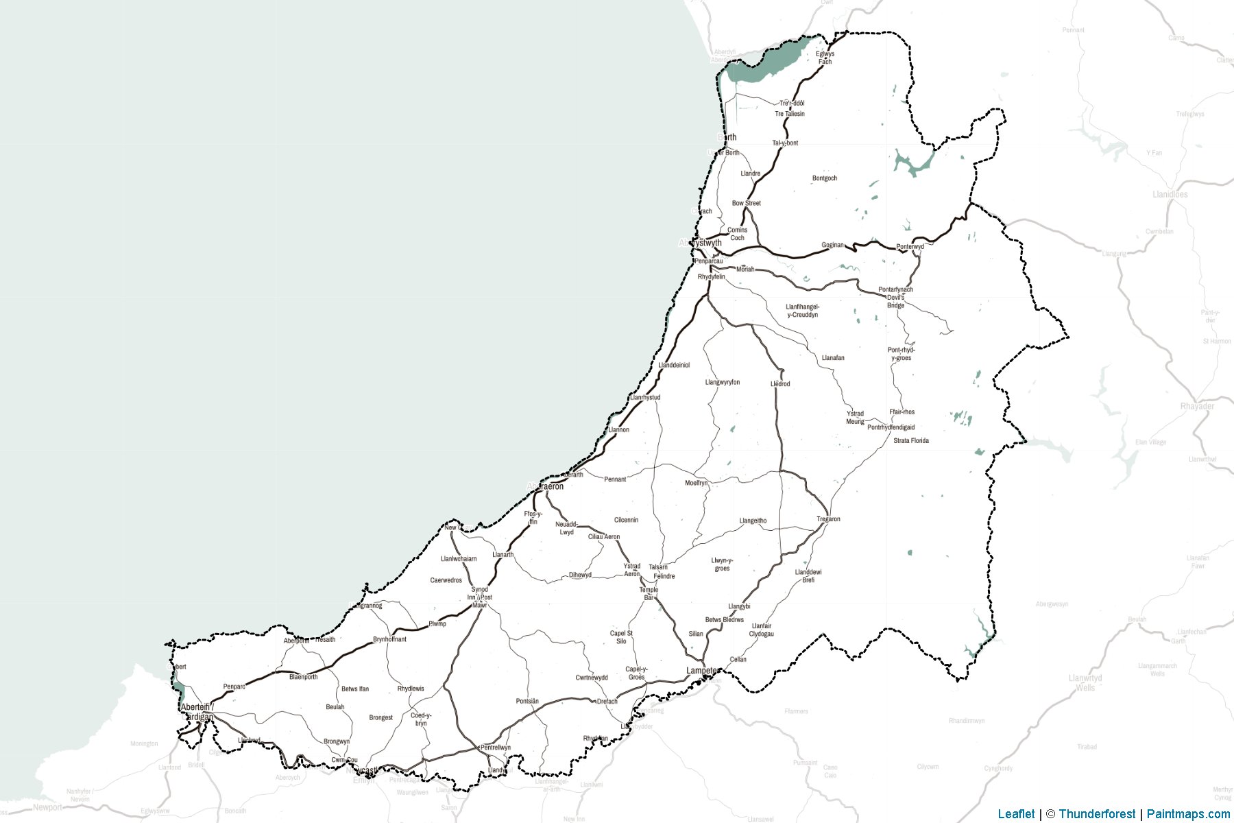 Ceredigion (Wales) Map Cropping Samples-2