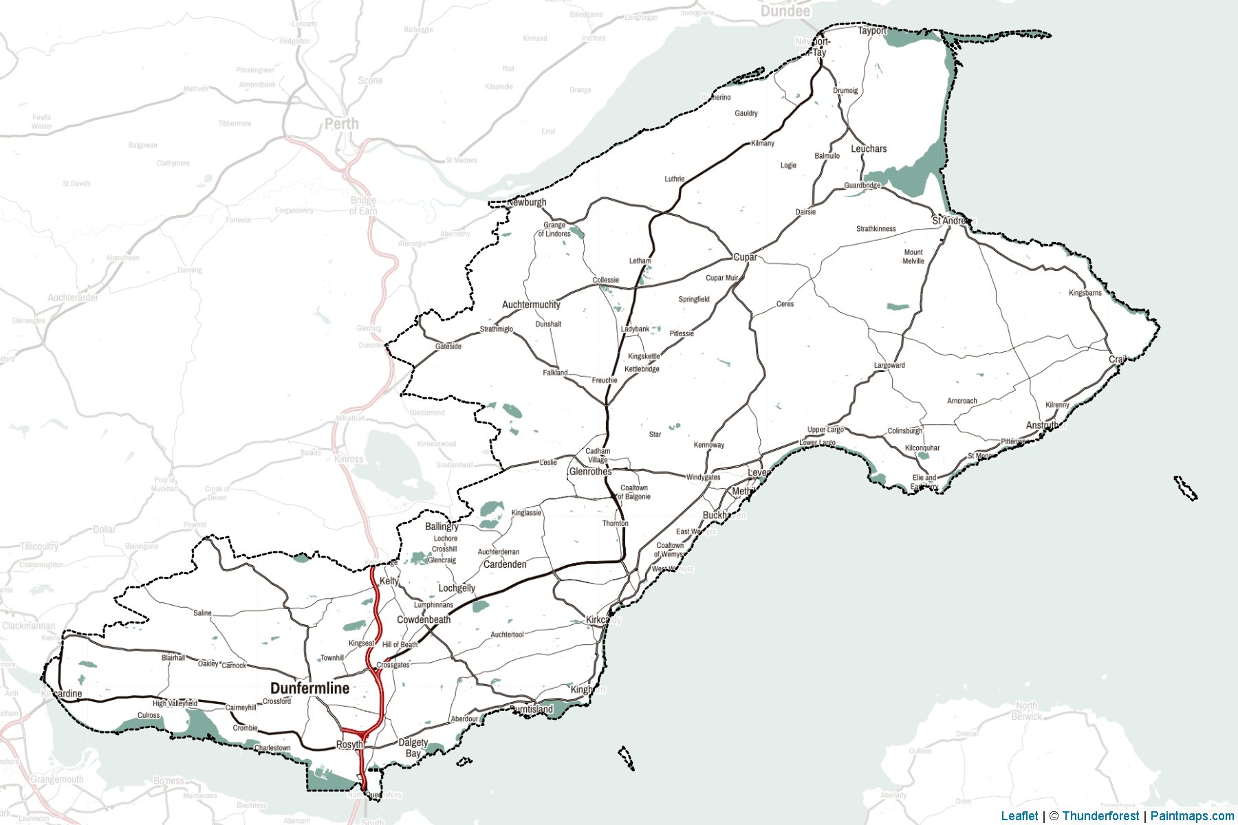 Fife (Scotland) Map Cropping Samples-2