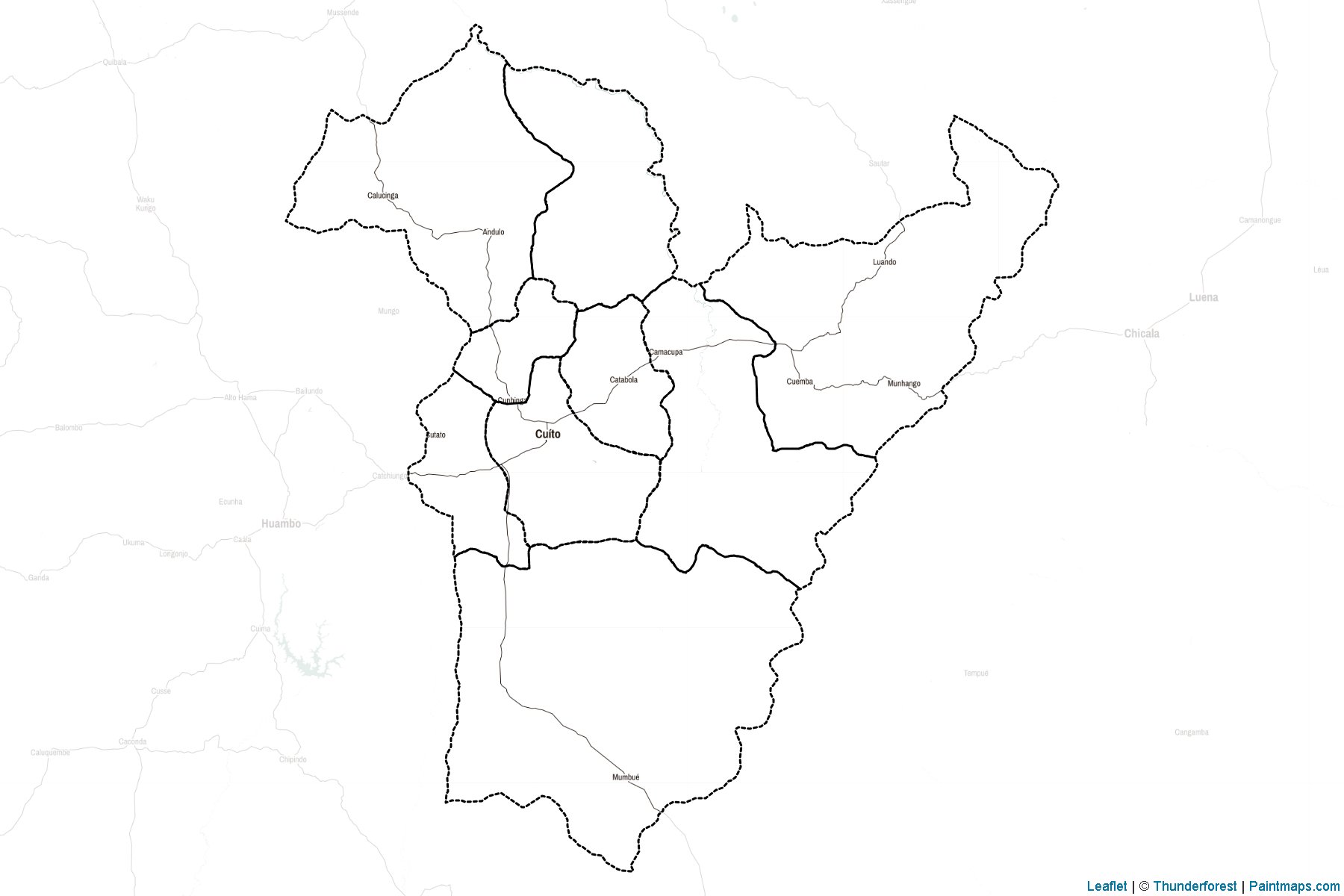 Bíe Province (Angola) Map Cropping Samples-2