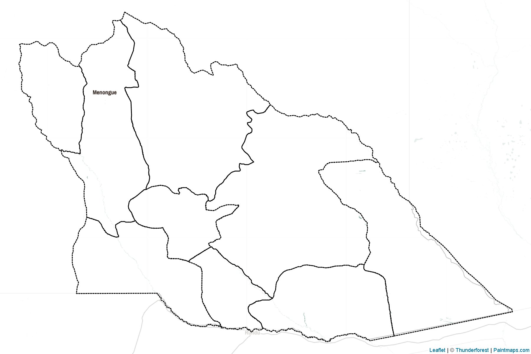 Cuando Cubango Bölgesi (Angola) Haritası Örnekleri-2