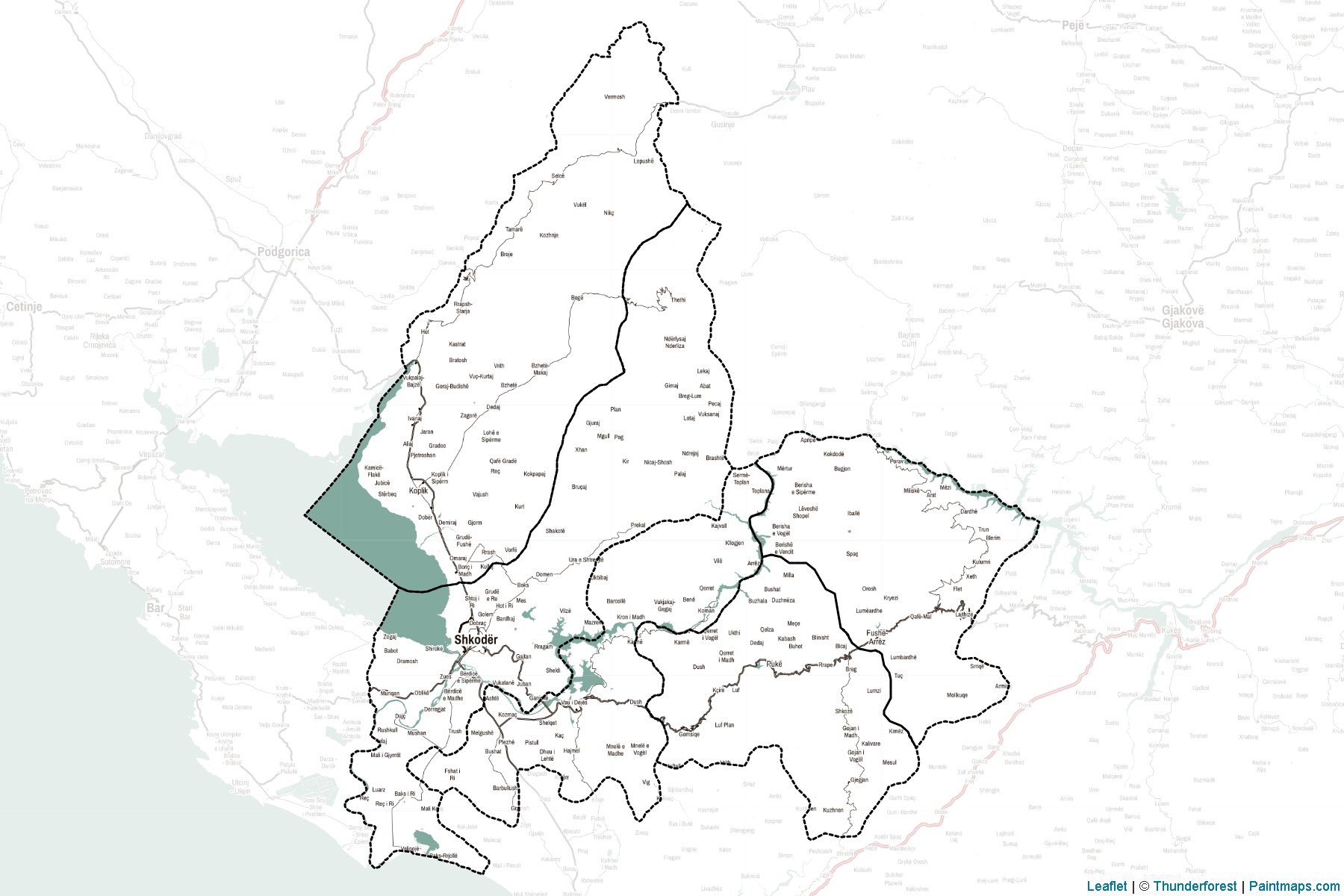 Shkoder (Albania) Map Cropping Samples-2