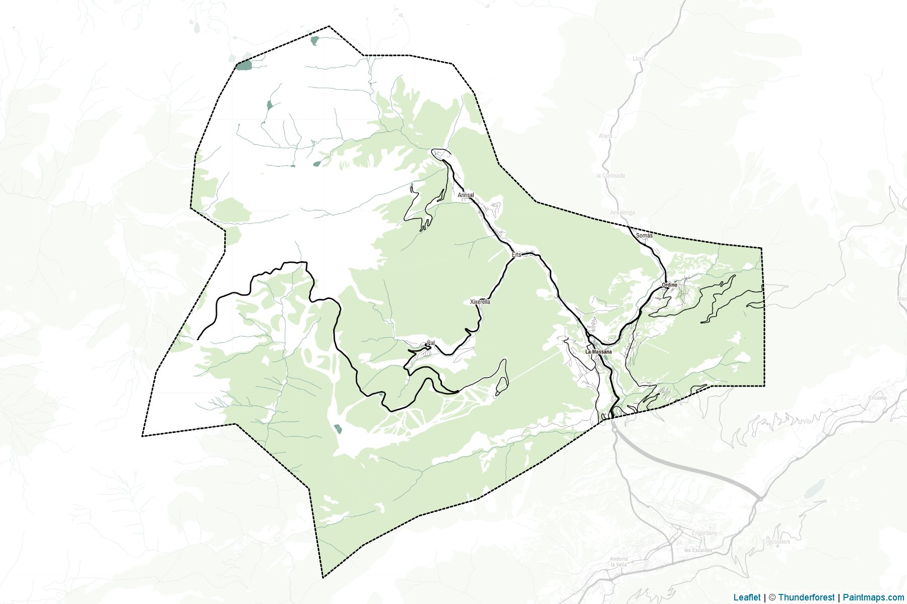 La Massana (Andorra) Haritası Örnekleri-2