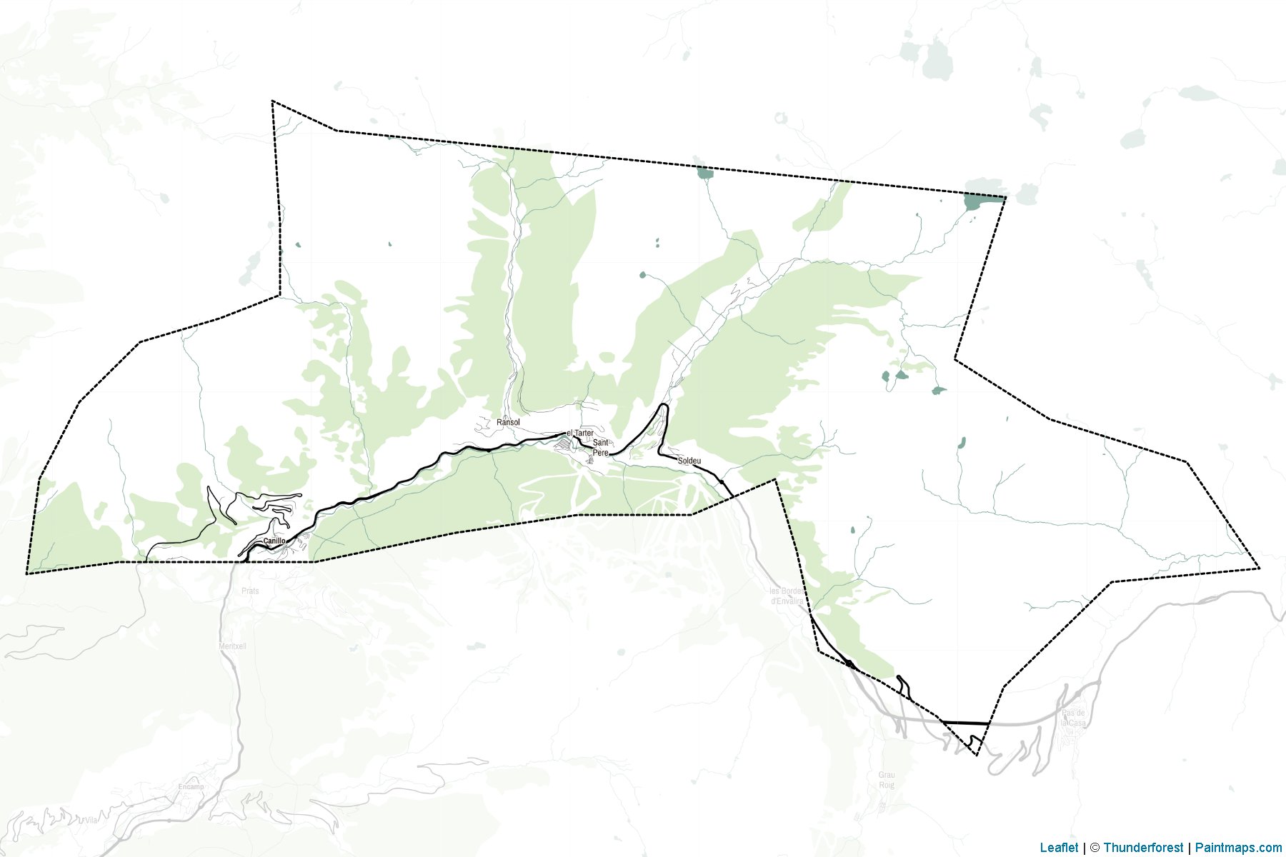 Canillo (Andorra) Haritası Örnekleri-2