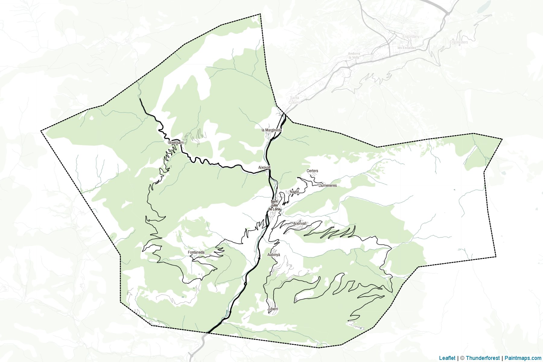Sant Julià de Lòria (Andorra) Map Cropping Samples-2