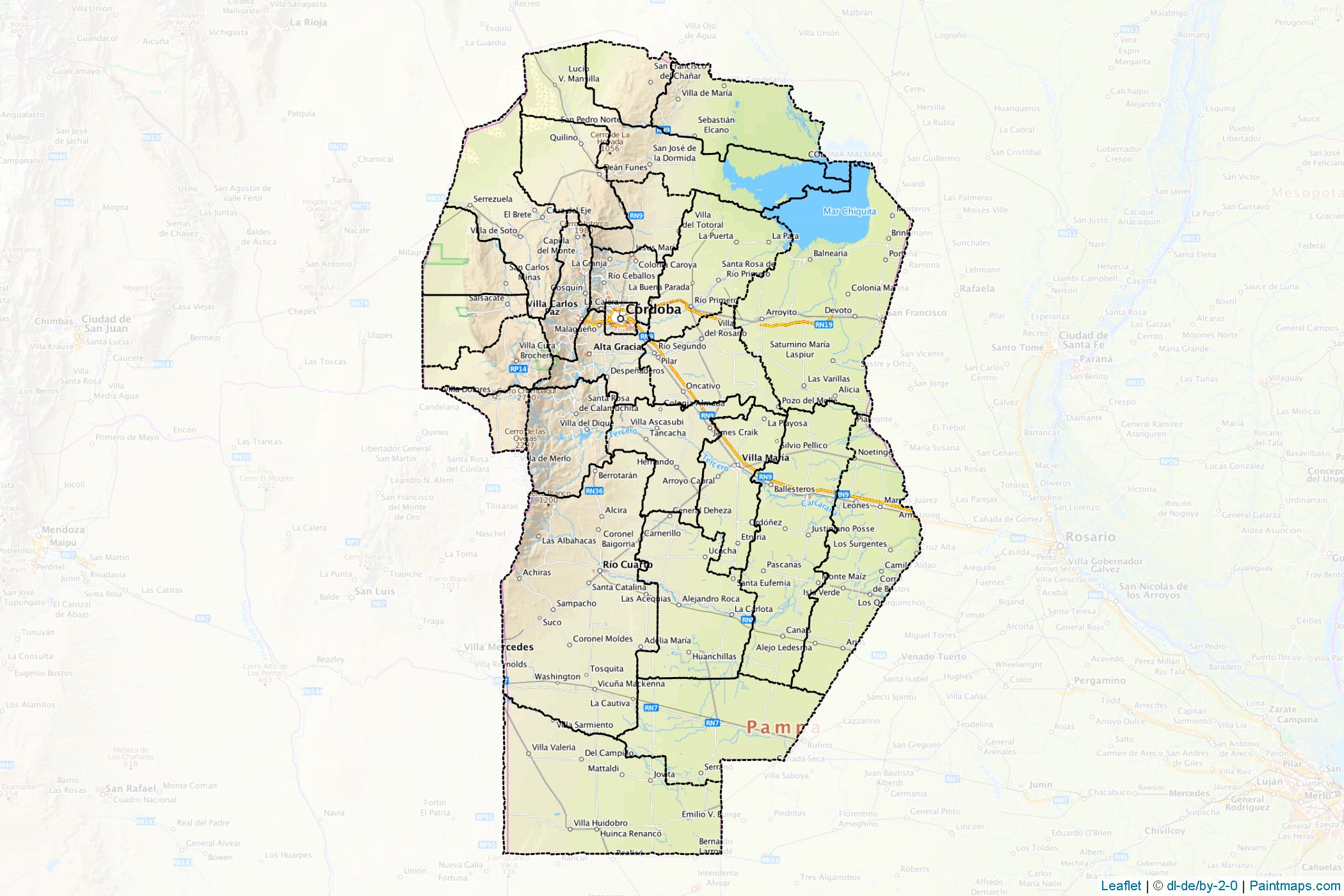 Muestras de recorte de mapas Córdoba (Argentina)-1