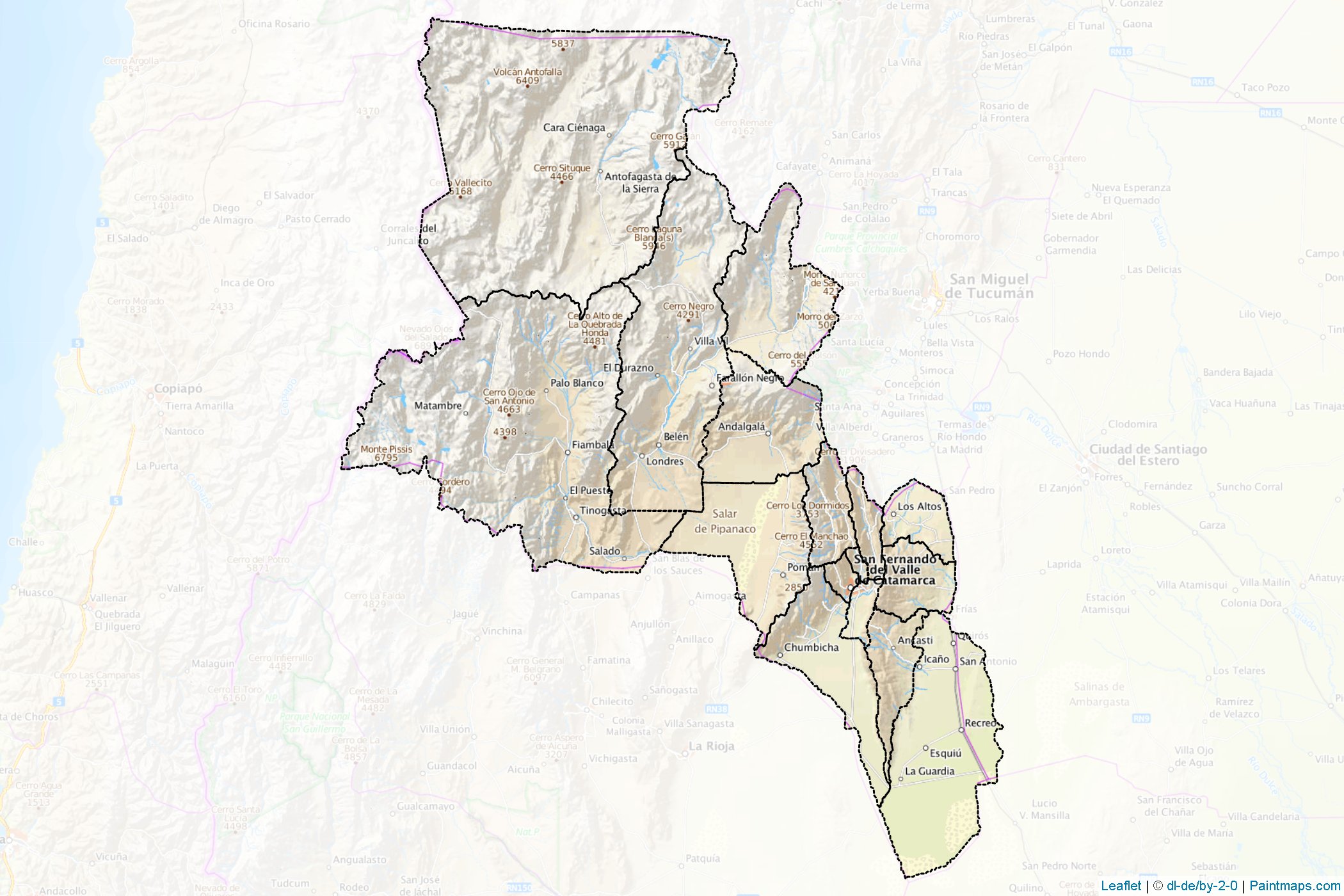 Muestras de recorte de mapas Catamarca (Argentina)-1