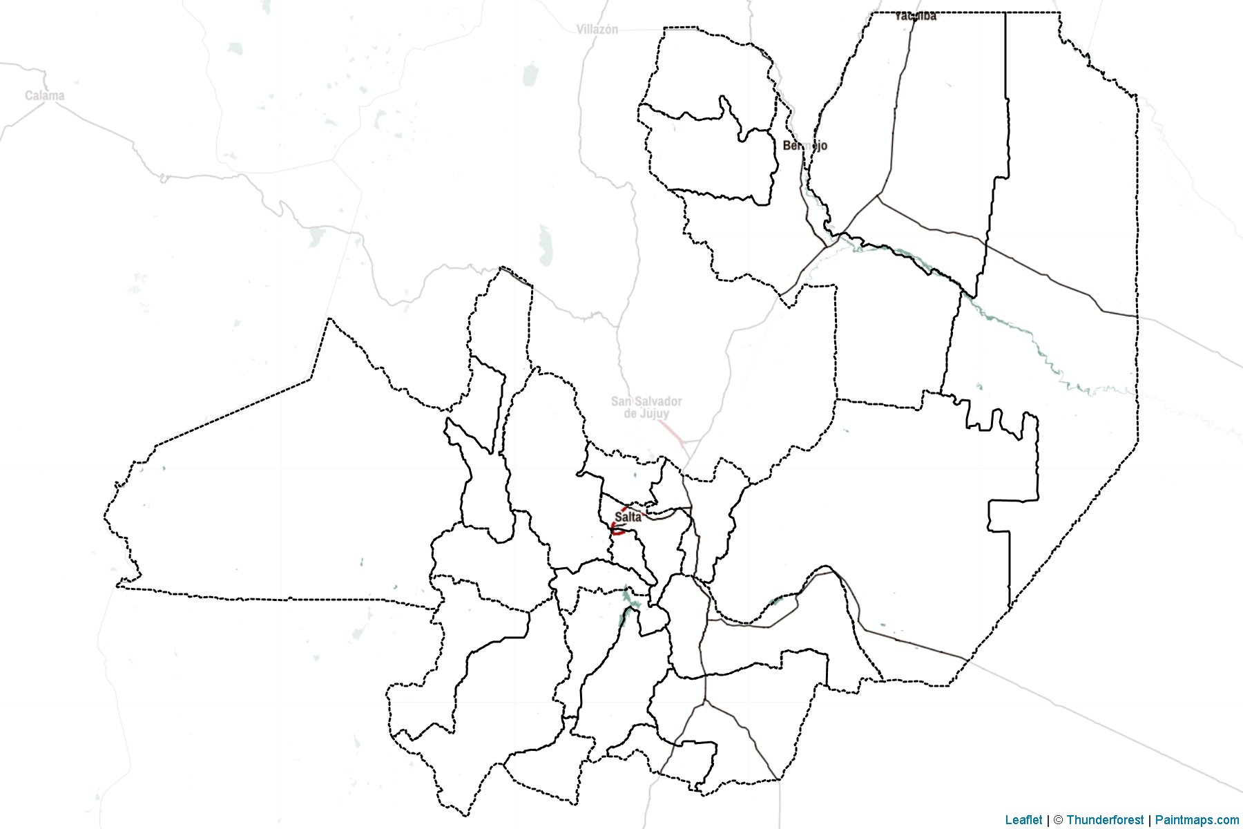 Salta (Argentina) Map Cropping Samples-2