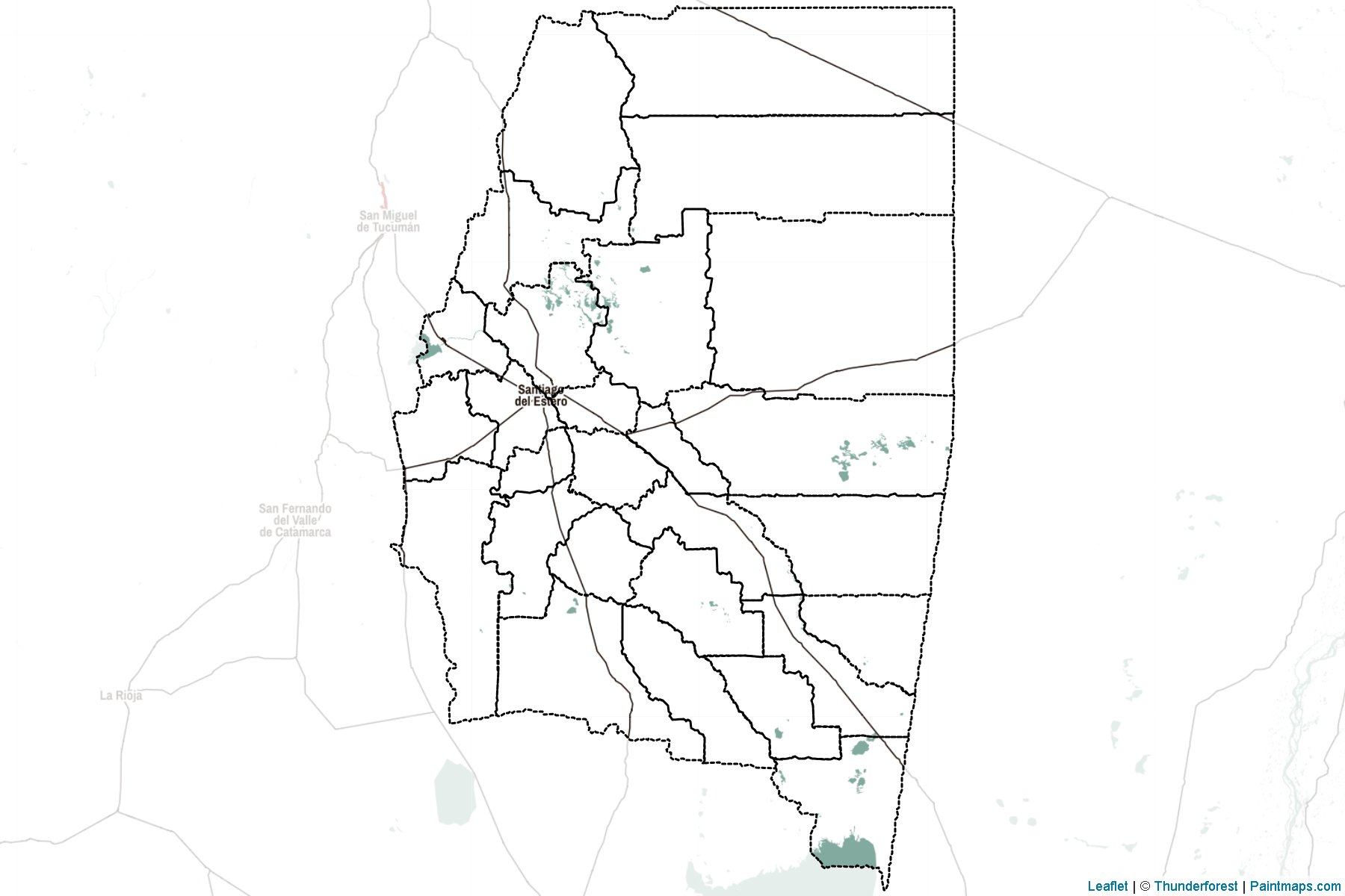 Santiago del Estero (Argentina) Map Cropping Samples-2