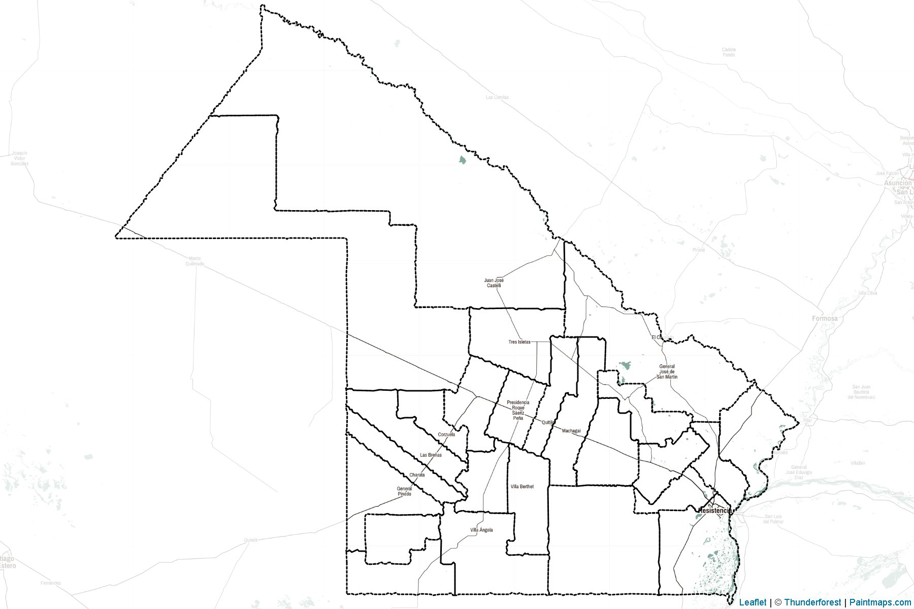 Muestras de recorte de mapas Chaco (Argentina)-2