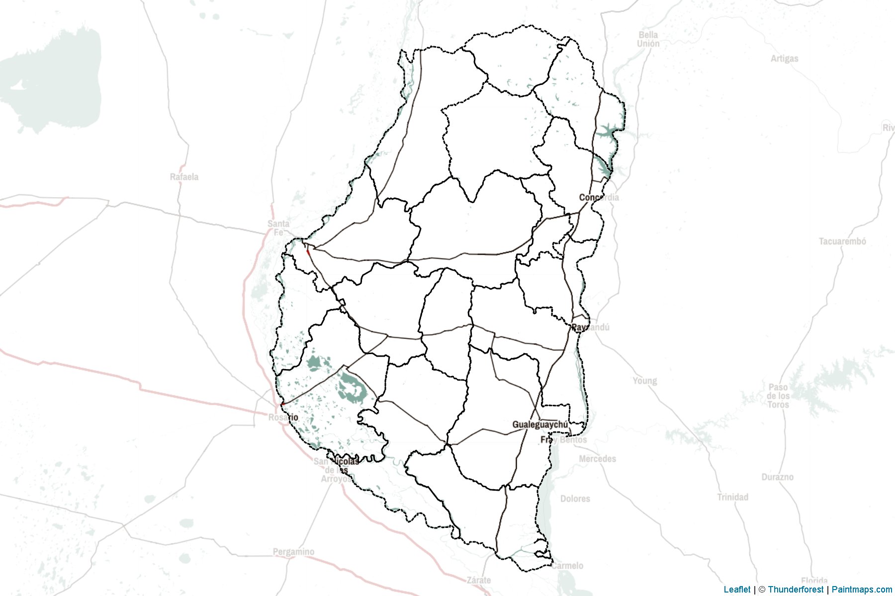 Entre Rios (Argentina) Map Cropping Samples-2