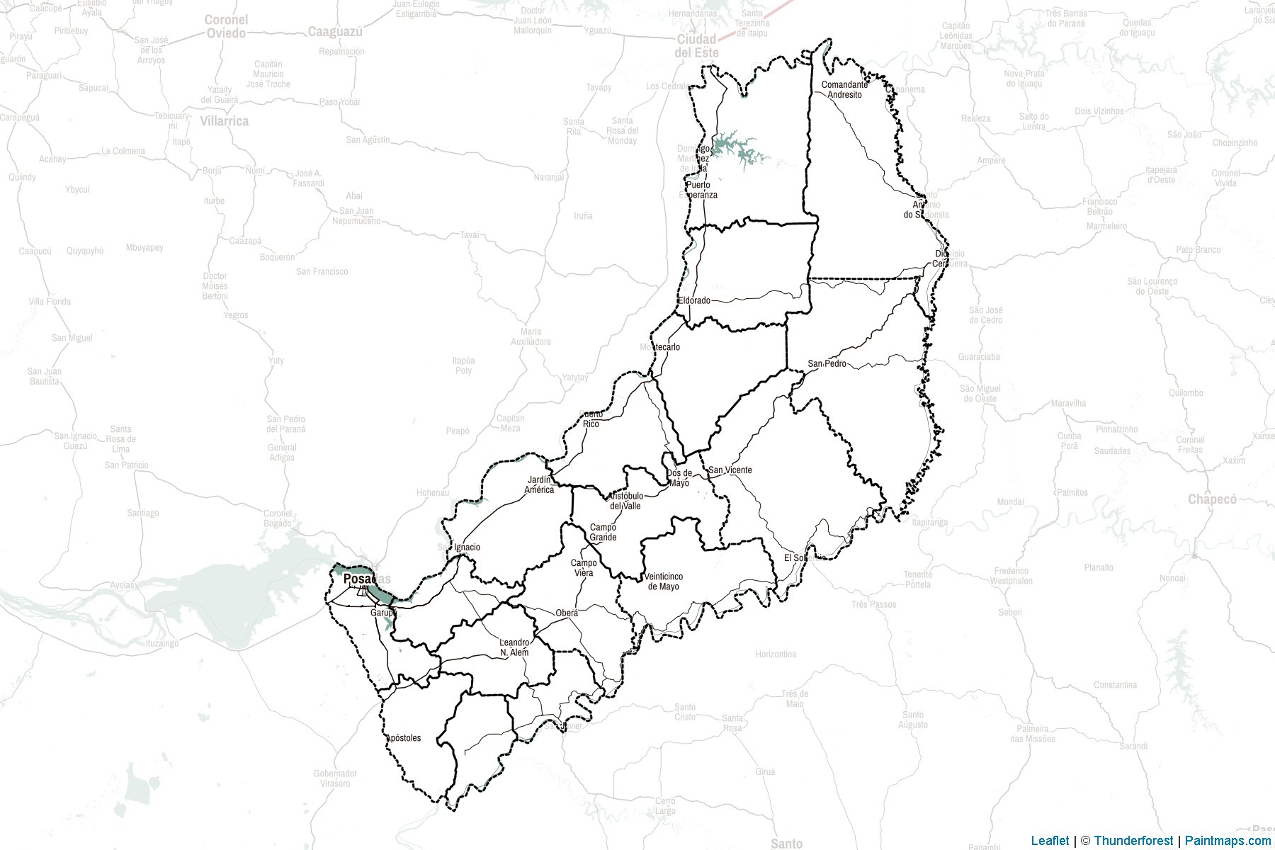 Misiones (Argentina) Map Cropping Samples-2