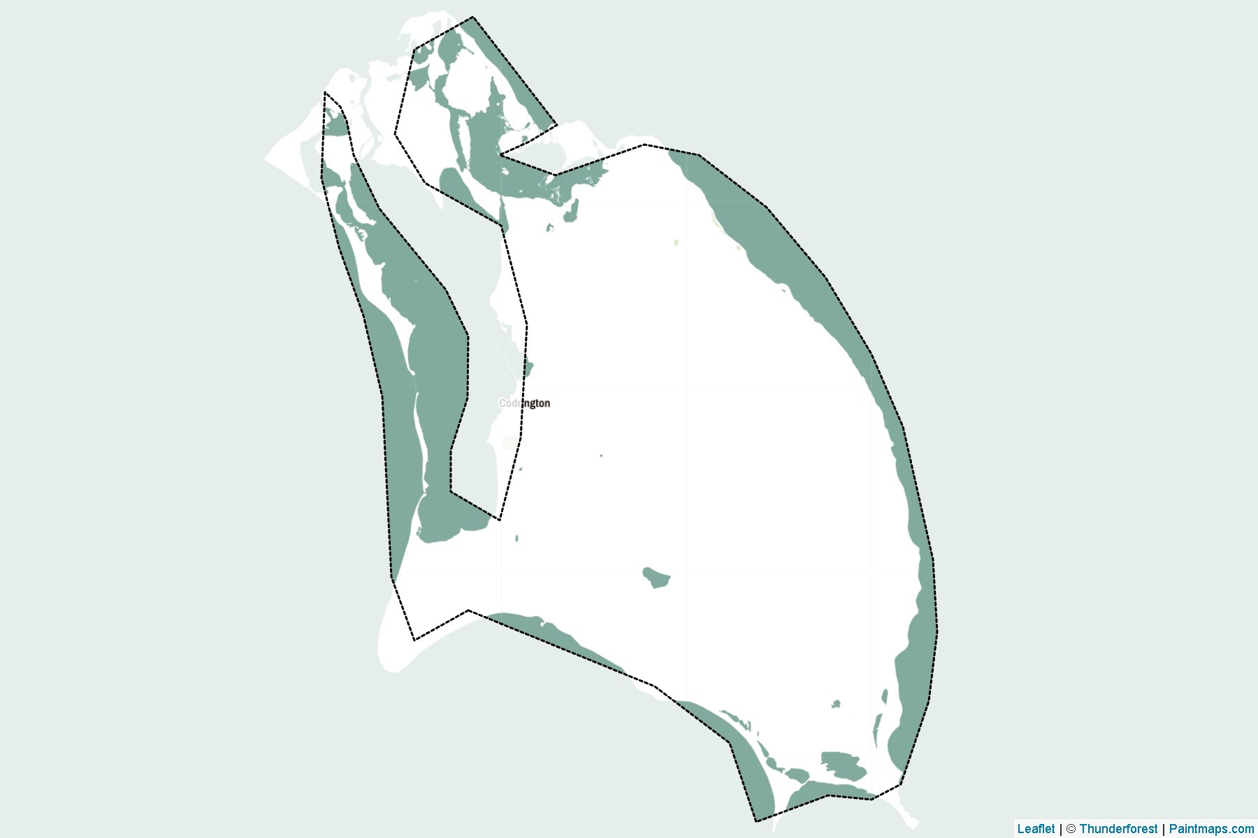 Barbuda (Antigua and Barbuda) Map Cropping Samples-2