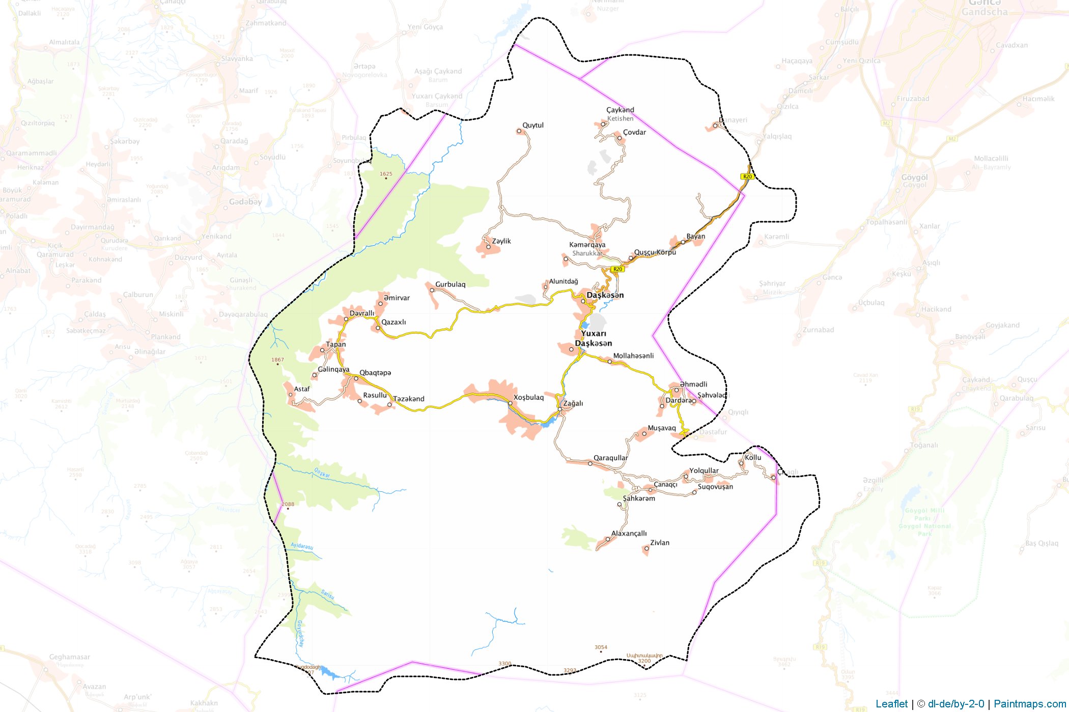 Daskasan (Ganja-Gazakh) Map Cropping Samples-1