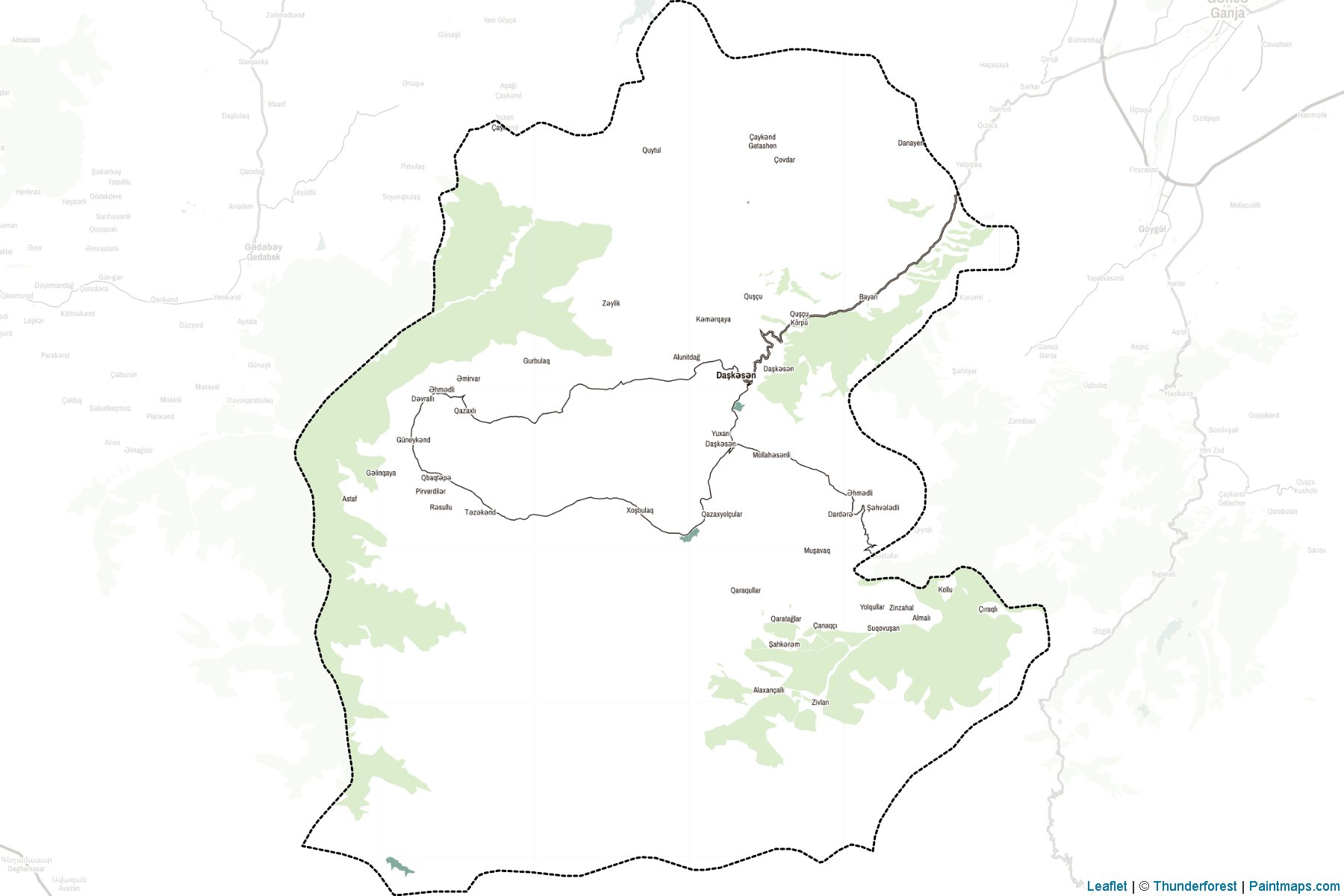 Daskasan (Ganja-Gazakh) Map Cropping Samples-2