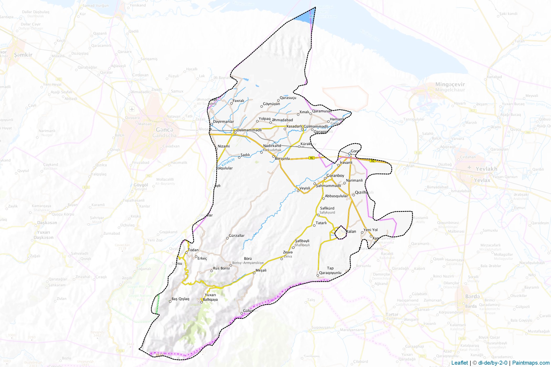 Goranboy (Ganja-Gazakh) Map Cropping Samples-1