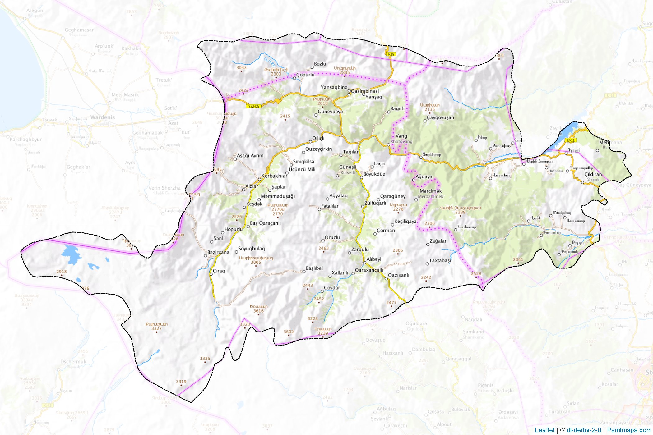 Kalbacar (Kalbajar-Lachin) Map Cropping Samples-1