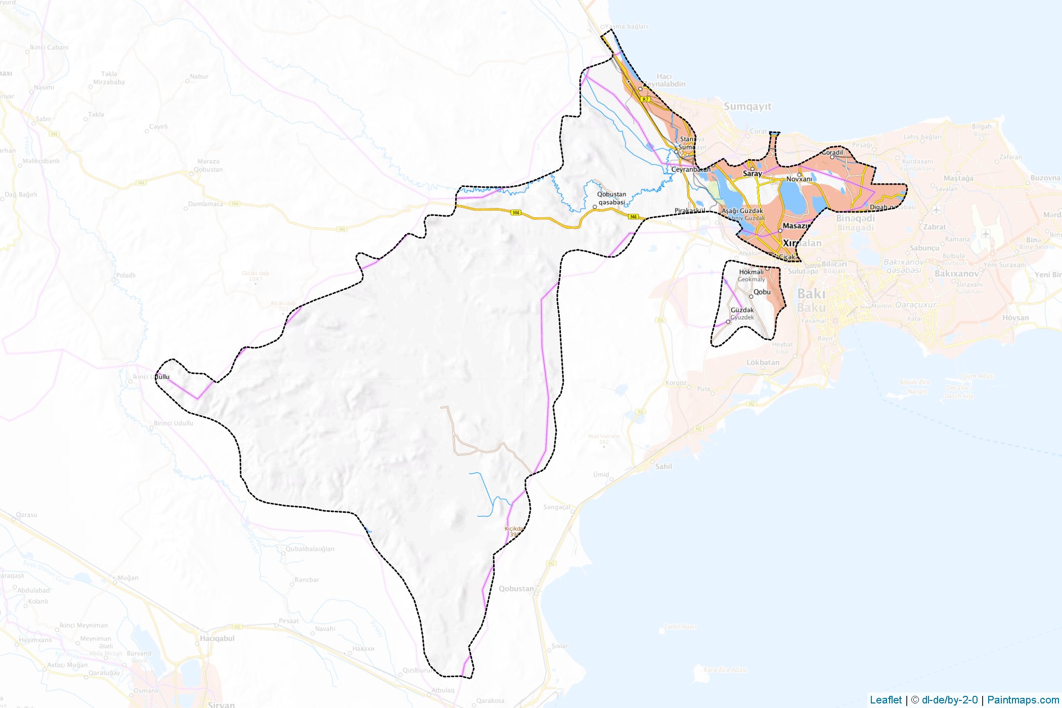 Muestras de recorte de mapas Abşeron (Absheron)-1