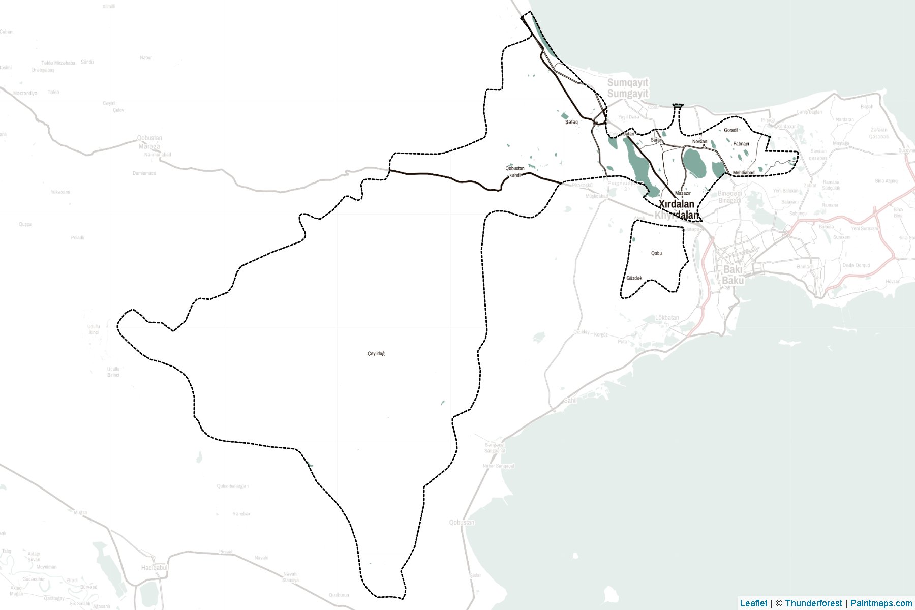 Muestras de recorte de mapas Abşeron (Absheron)-2